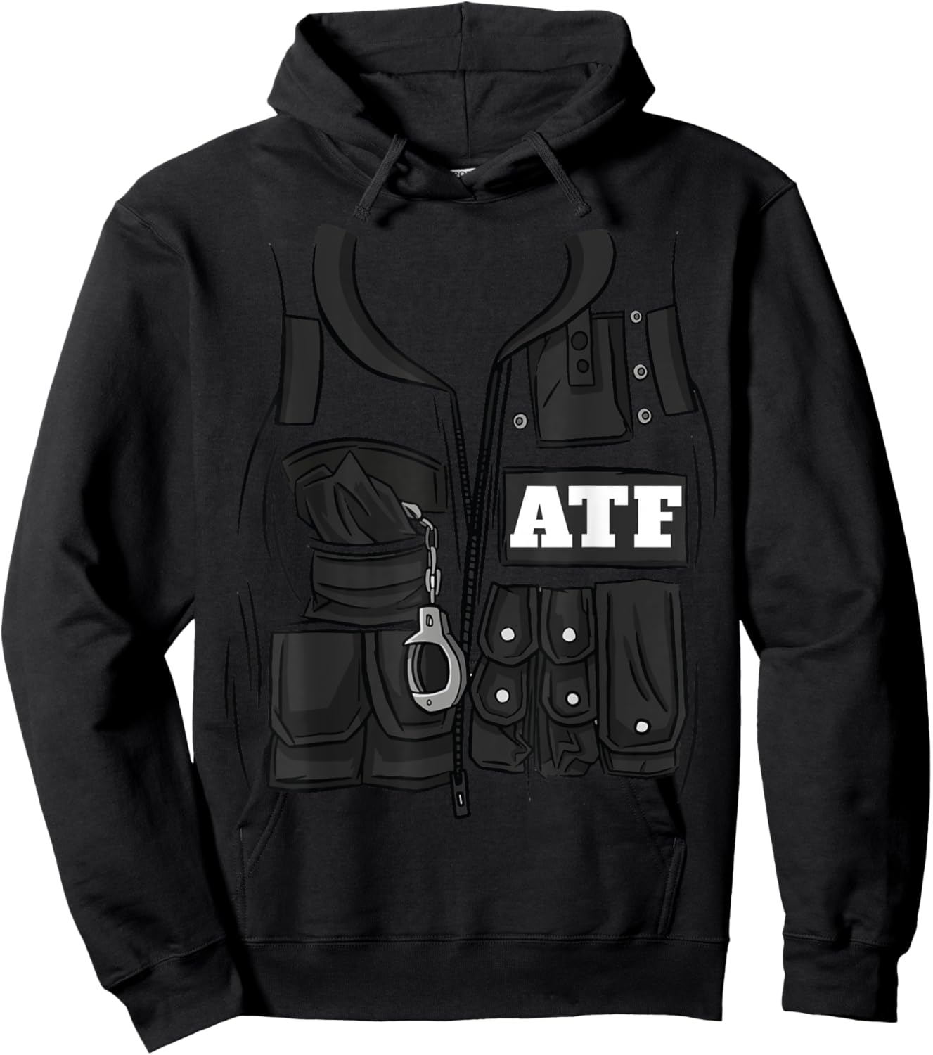 ATF Federal Agent Halloween Costume ATF Hoodie - Hoodie | Black