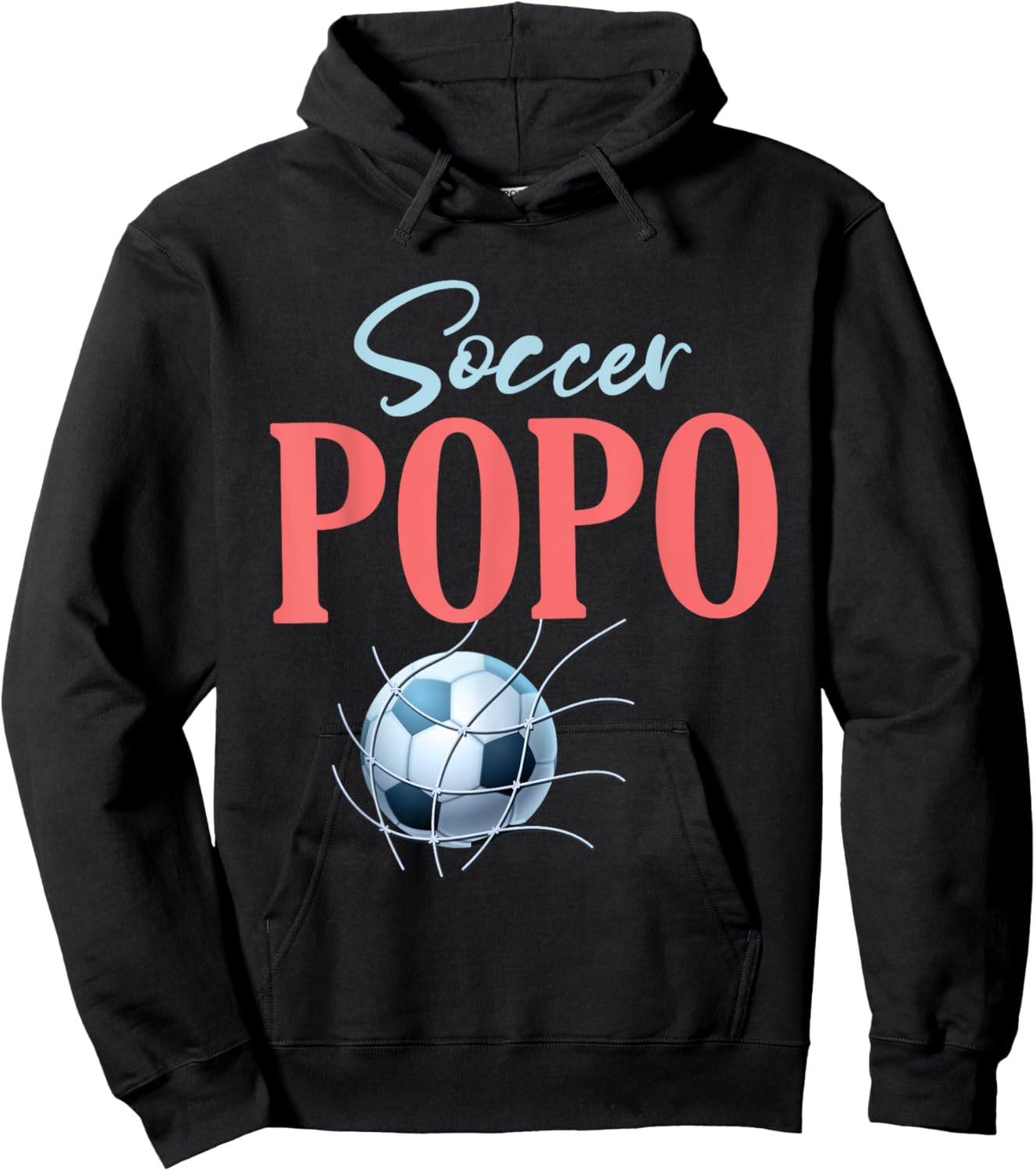 Soccer Popo Gifts For Father's Day Soccer Fans Sport Lovers Hoodie - Hoodie | Black