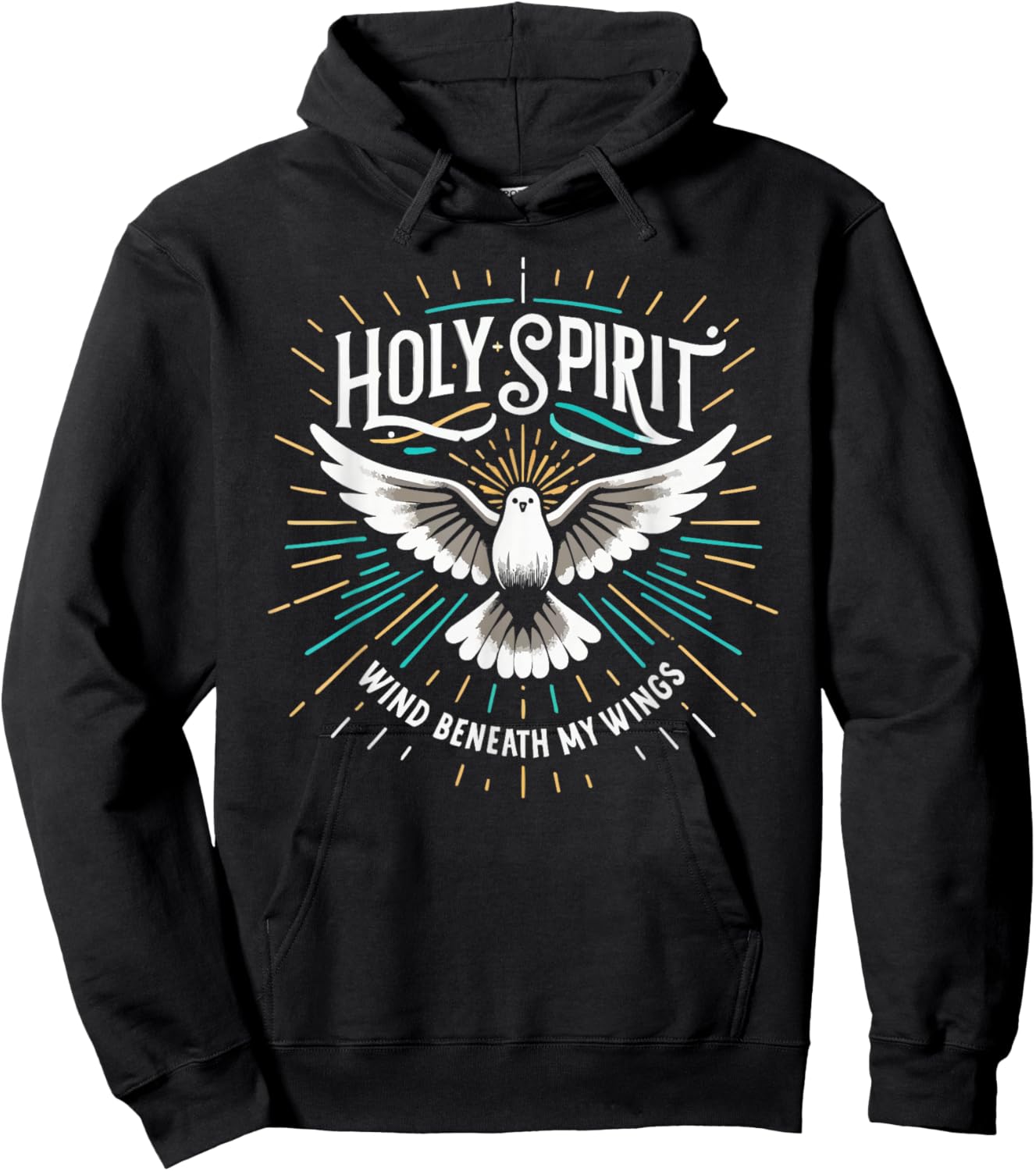 Holy Spirit I Love Jesus Christ Catholic Christian Faith Hoodie - Hoodie | Black