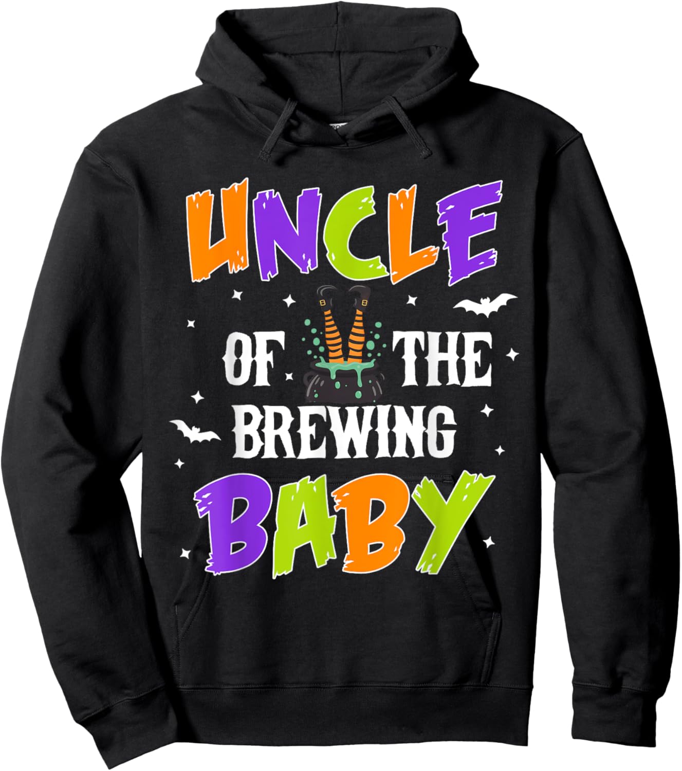 Uncle of the Brewing Baby Halloween Theme Baby Shower Hoodie - Hoodie | Black