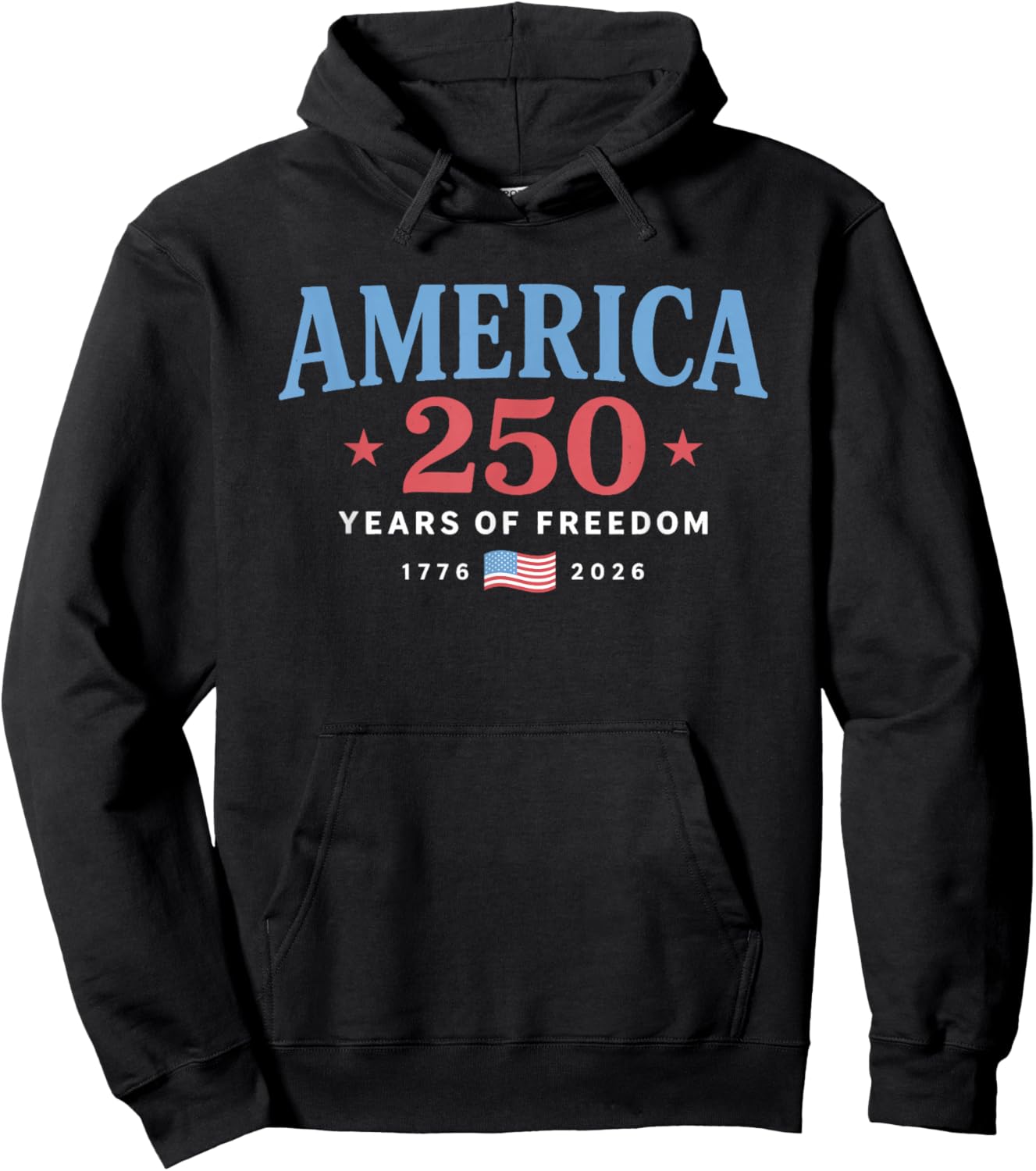 250 Years Anniversary America 1776-2026 USA 250th Birthday Hoodie - Hoodie | Black