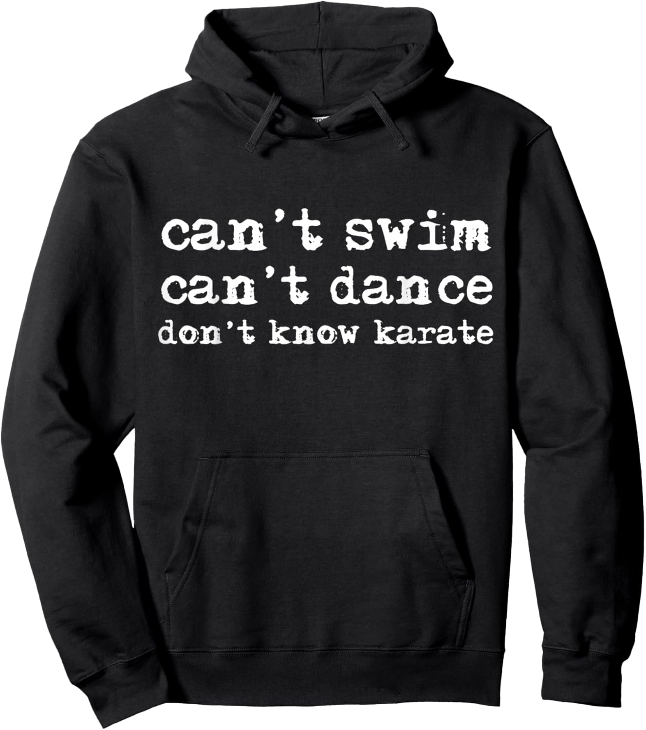 Can't Swim Emo Quote Iconic I'm Not Okay Music Video Hoodie - Hoodie | Black