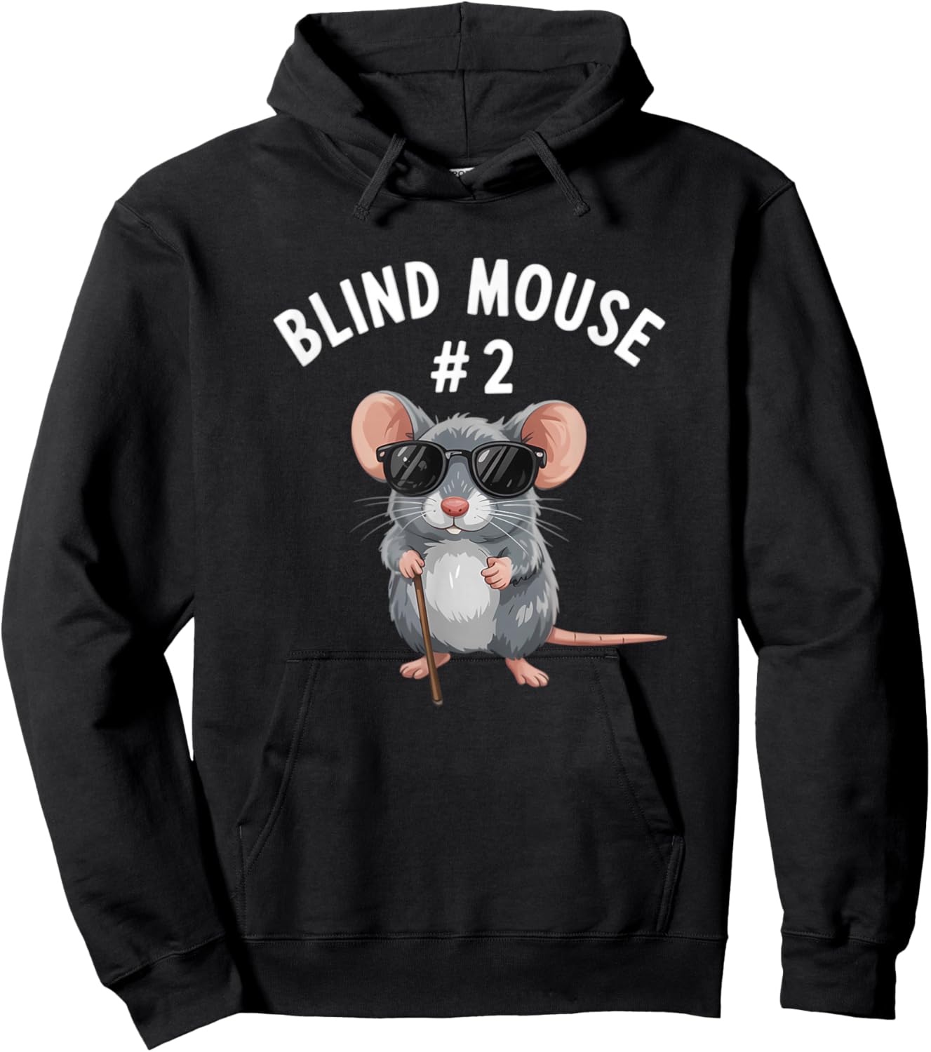Blind Mouse 2 Three Blind Mice Halloween Costume Hoodie - Hoodie | Black