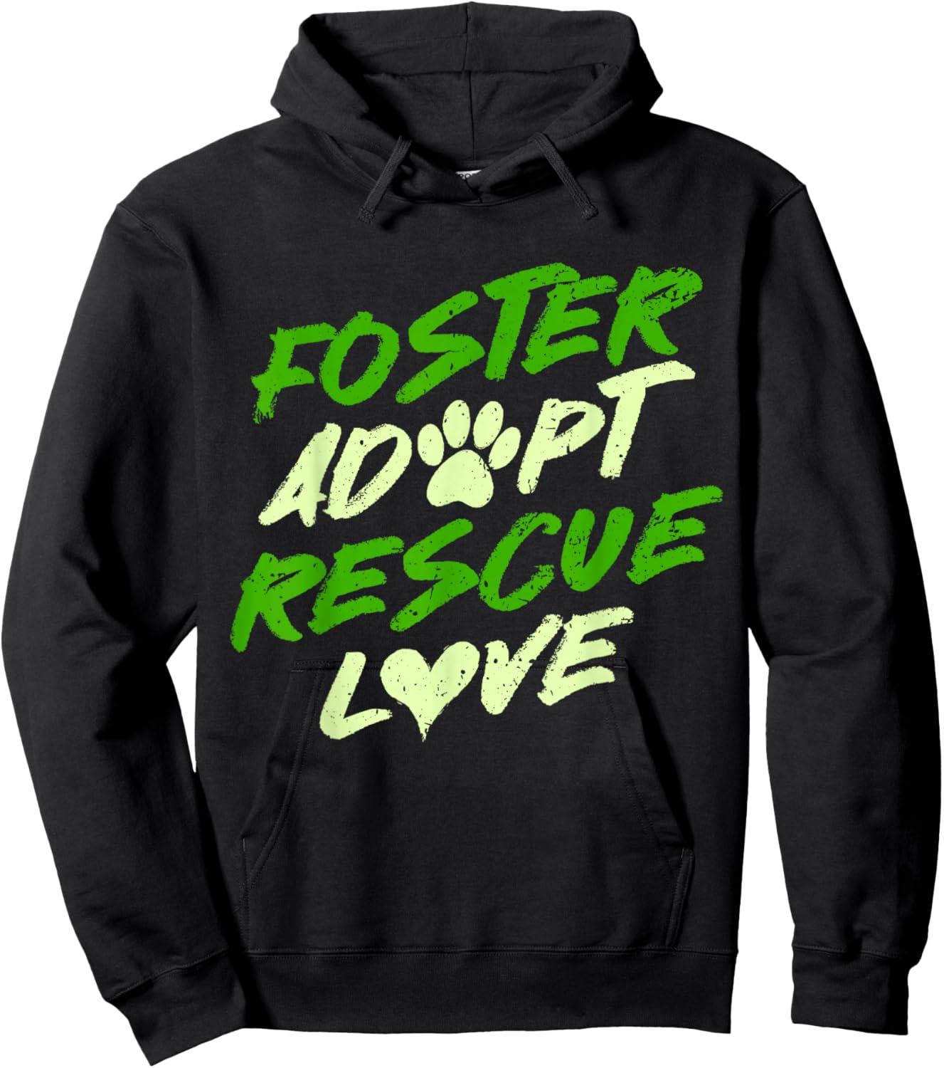 Dog Shelter Dog Rescue Foster Adopt Rescue Love Hoodie - Hoodie | Black