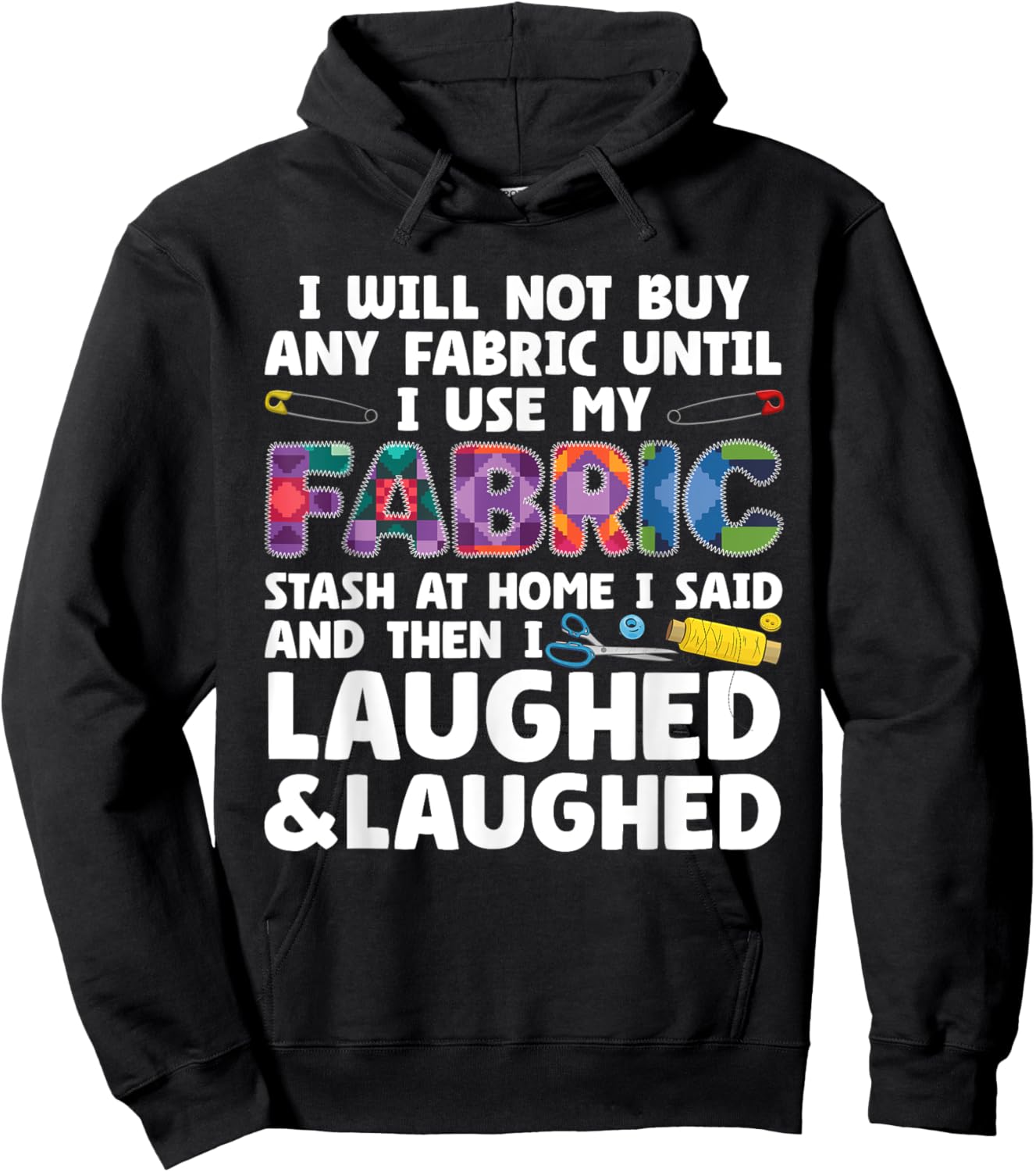 Funny Quilting Art Women Quilt Sewer Quilter Sewing Hoodie - Hoodie | Black