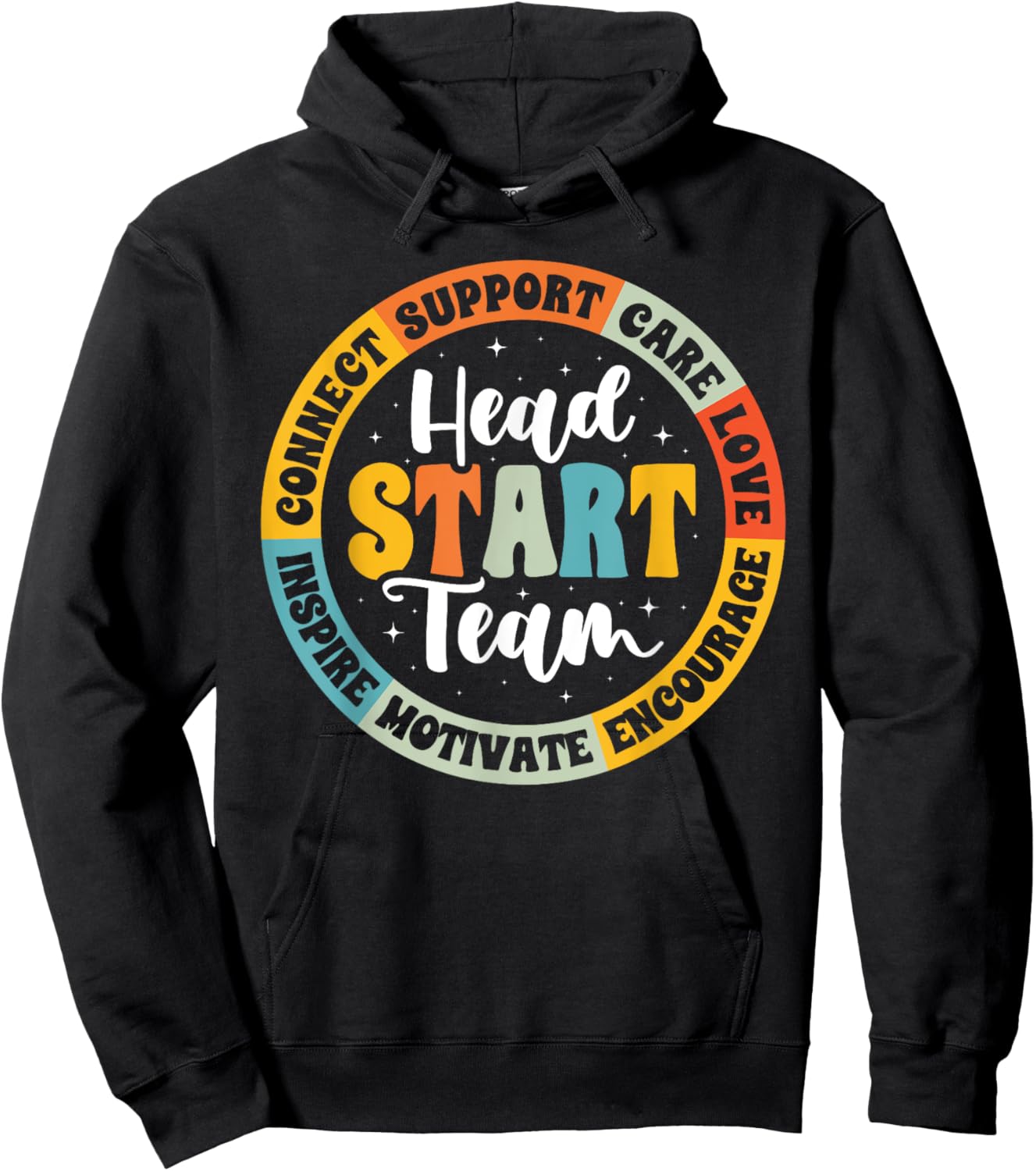 Head Start Team Homeschool Teacher Headstart Back To School Hoodie - Hoodie | Black
