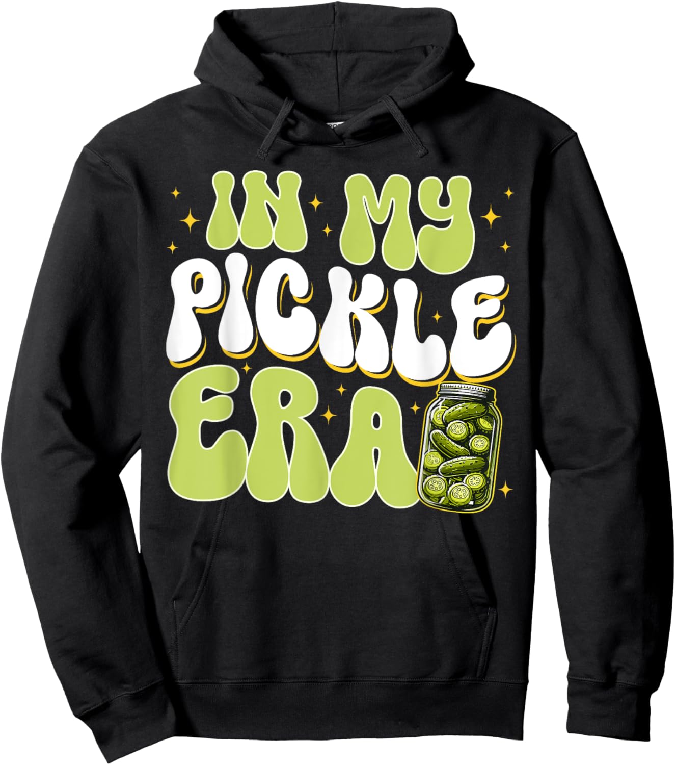 Retro Pickle Shirt In My Pickle Era Retro Women Girls Teens Hoodie - Hoodie | Black