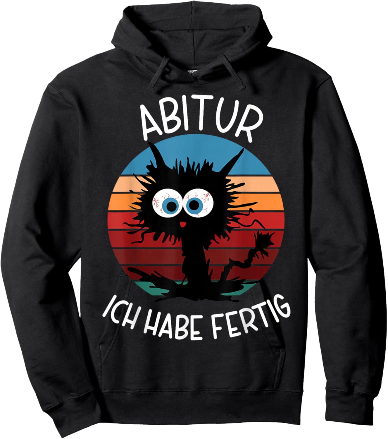 Abitur 2026 Geschafft Bäm Abi Ich Habe Fertig Hoodie - Hoodie | Black