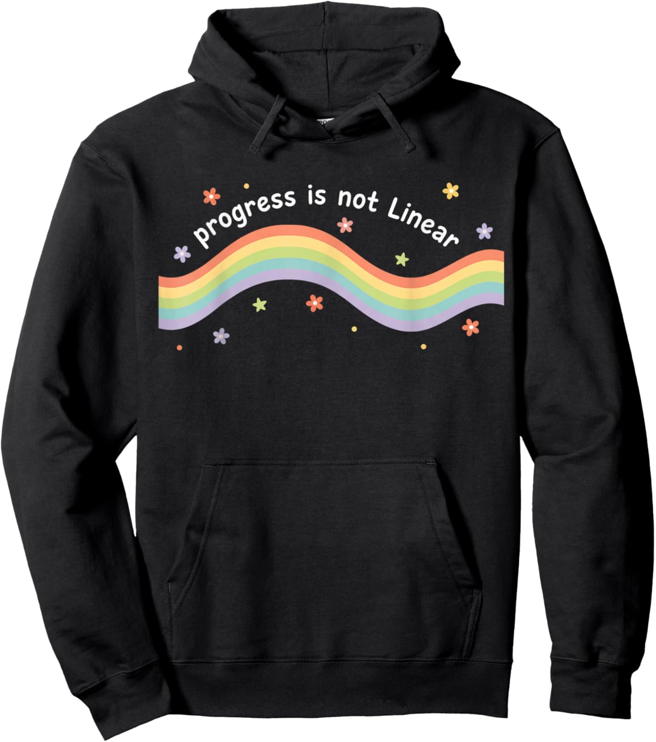 Teacher Progress is Not Linear Special Education Teacher Hoodie - Hoodie | Black
