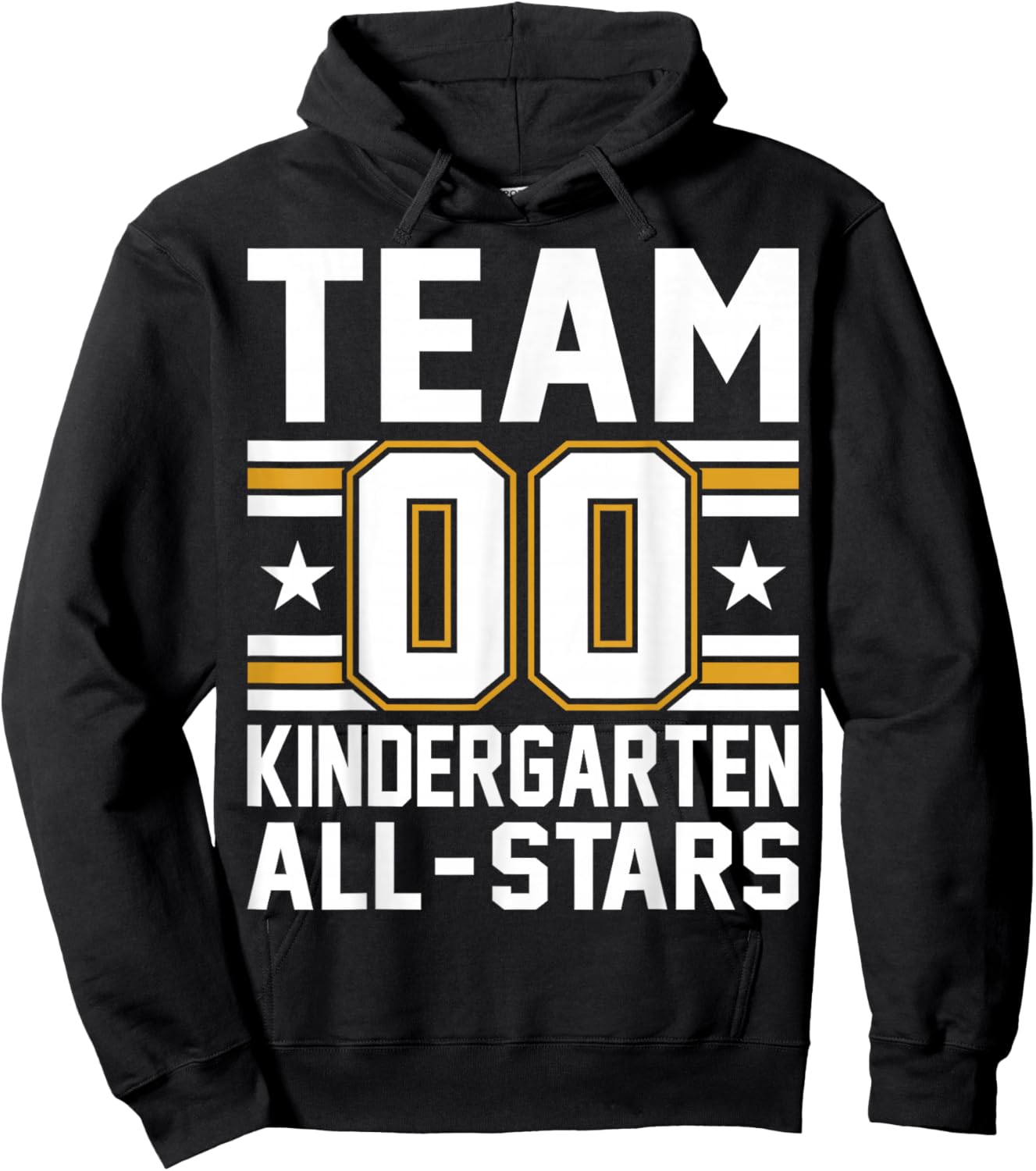 Kids Sports Preschool Team Kindergarten All Stars Jersey Hoodie - Hoodie | Black