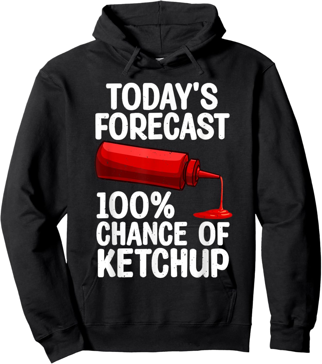 Funny Ketchup Art Women Youth Tomato Ketchup Lover Hoodie - Hoodie | Black