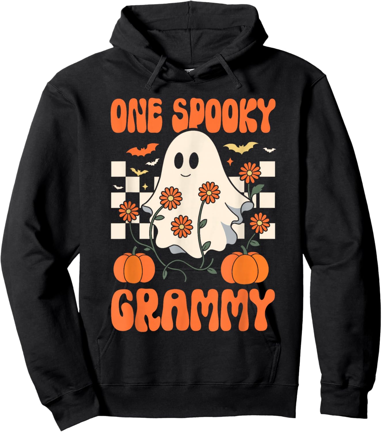 One Spooky Grammy Matching Family Halloween Costumes Hoodie - Hoodie | Black