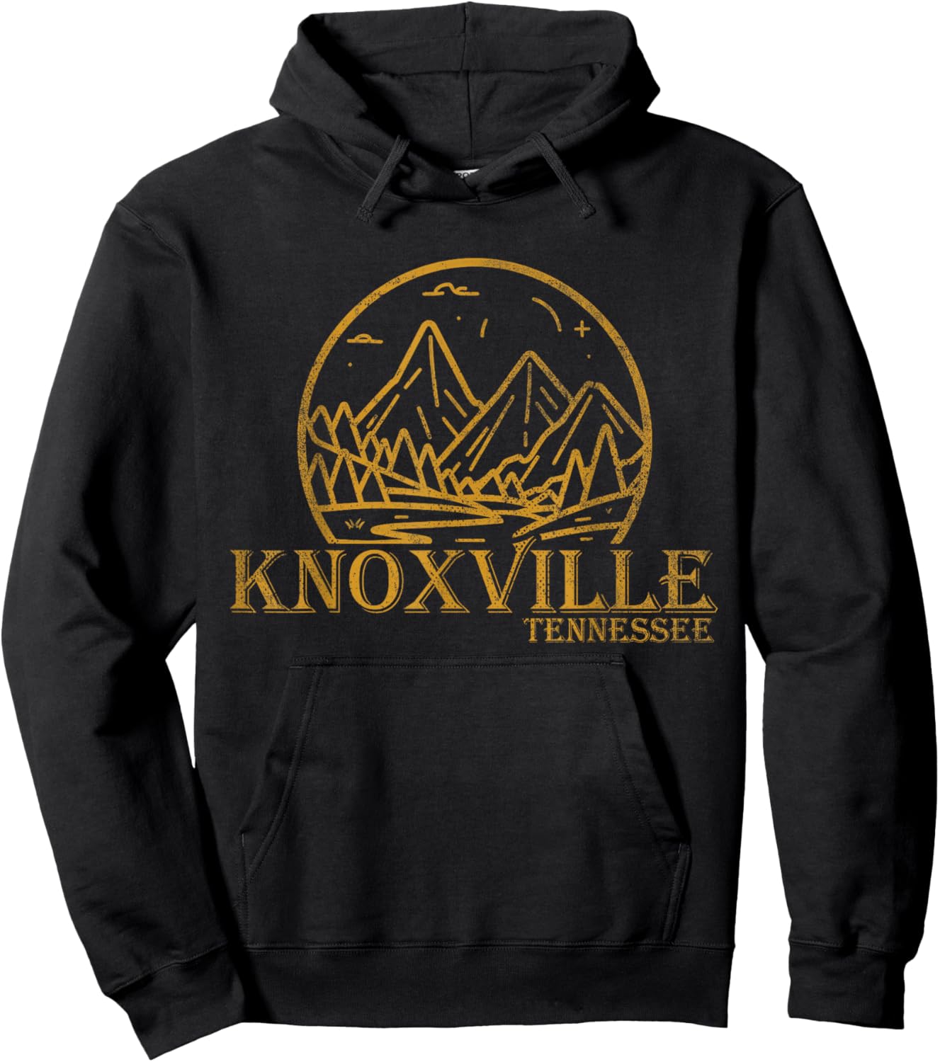 Knoxville Tennessee TN | Outdoor Hiking Hoodie - Hoodie | Black