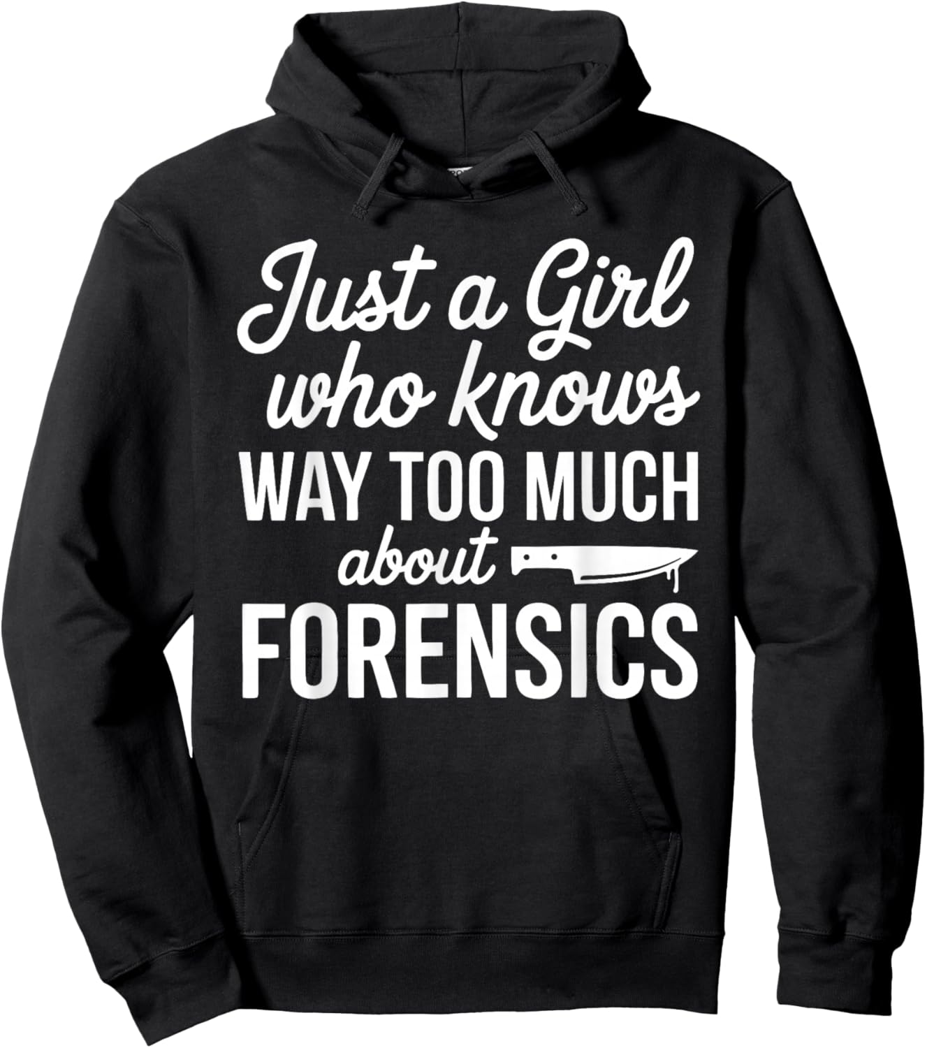 Girl True Crime Podcast Woman Murder Mystery Hoodie - Hoodie | Black
