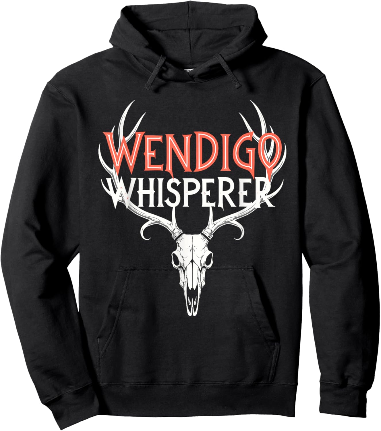 Wendigo Cryptid Creature Forest Demon Mythical Horror Legend Hoodie - Hoodie | Black