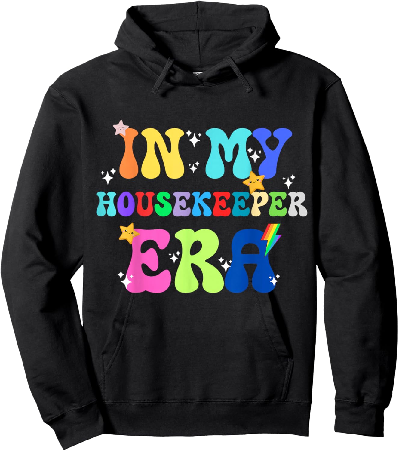In My Housekeeper Era Hospitality Cleaning Pride Gift Hoodie - Hoodie | Black