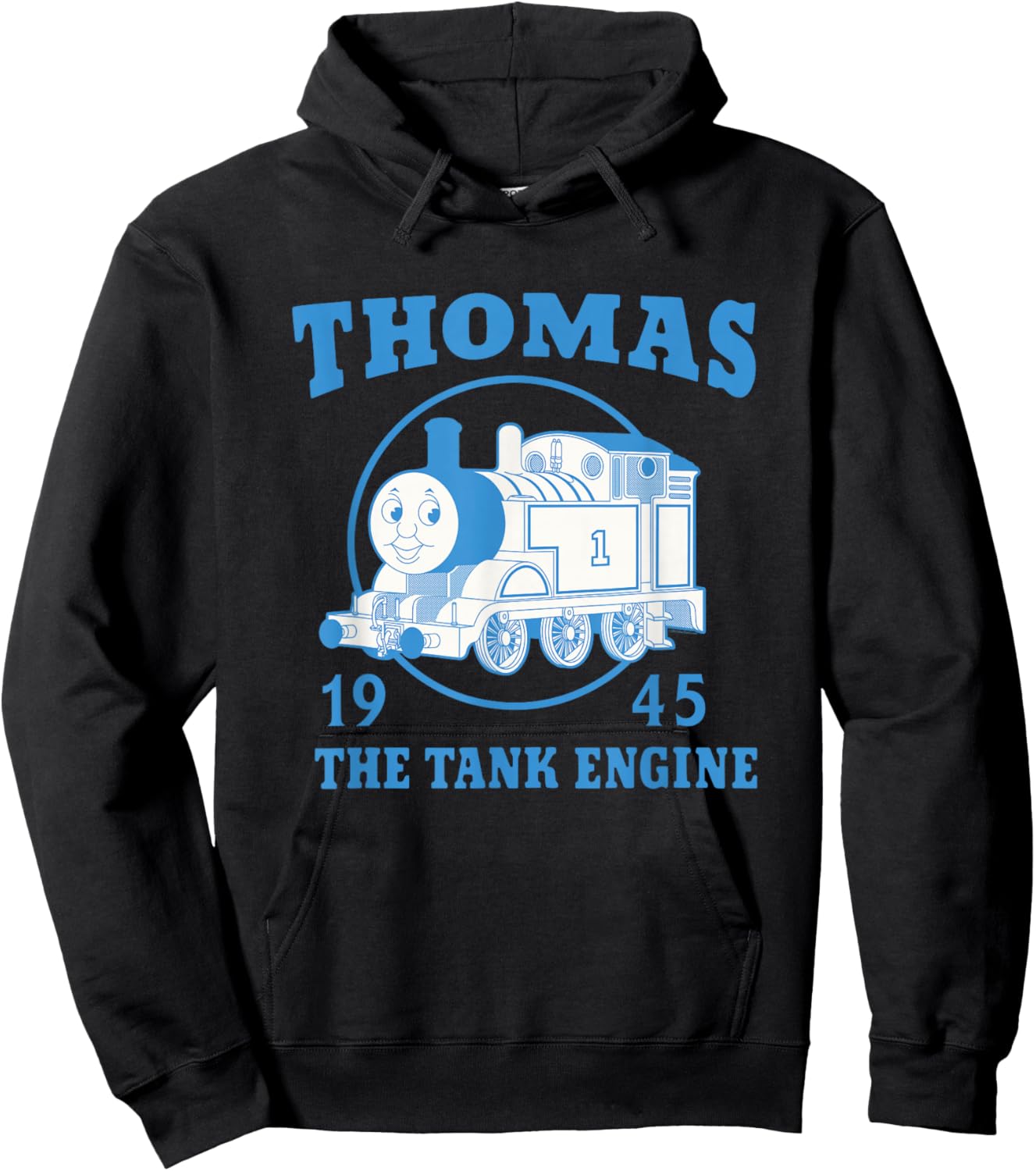 Thomas & Friends - Vintage Blue Thomas the Tank Engine Hoodie - Hoodie | Black