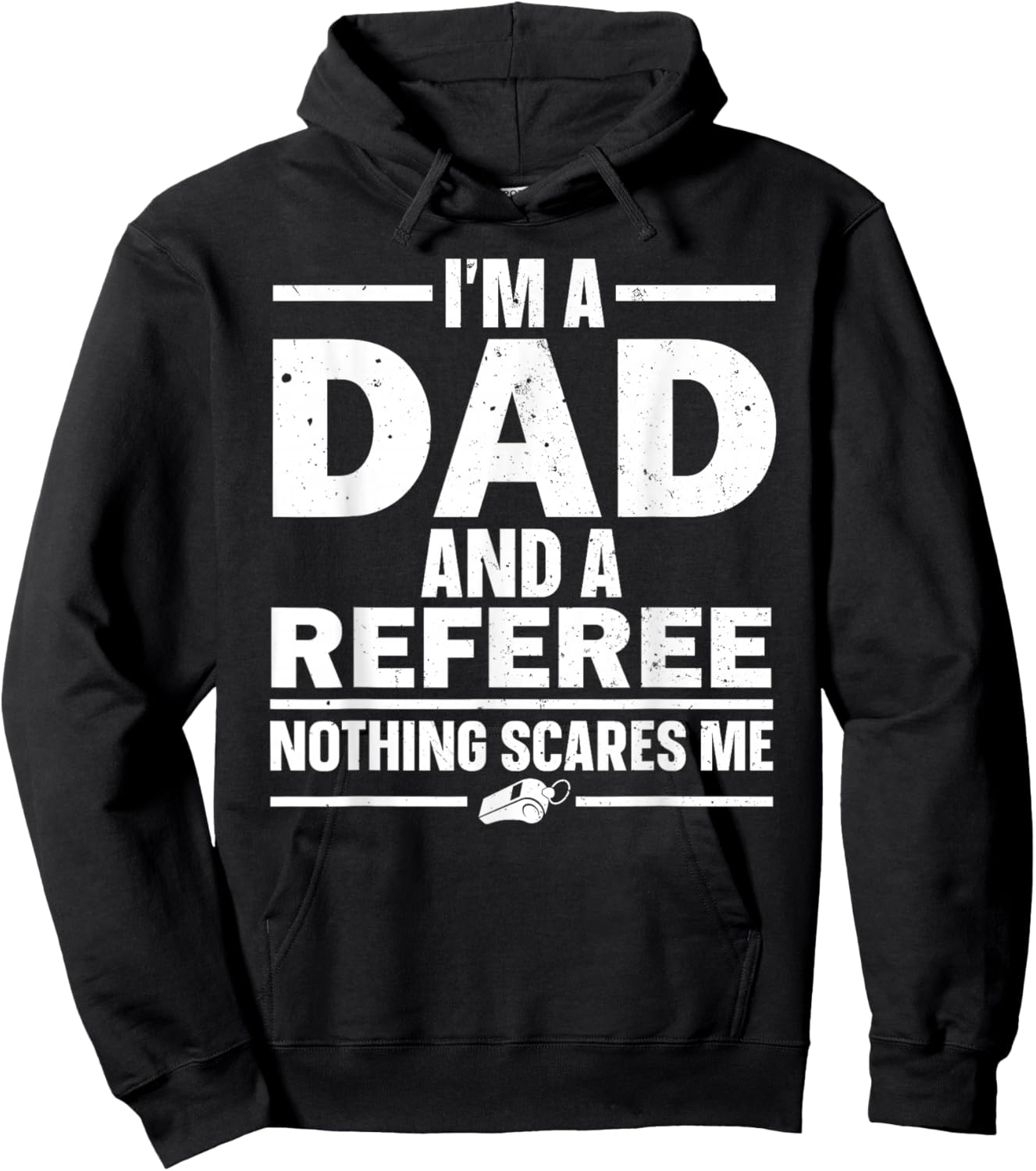 Best Referee Design Dad Reffing Sports Ref Referee Hoodie - Hoodie | Black