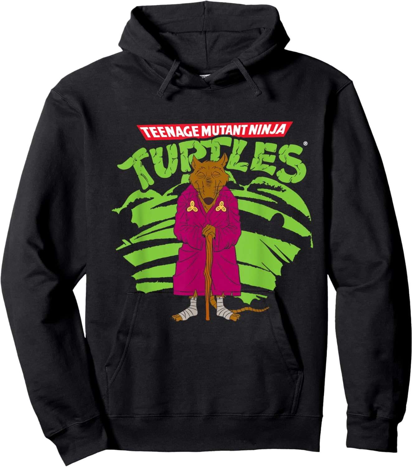 Mademark x Teenage Mutant Ninja Turtles - Teenage Mutant Ninja Turtles - Original TMNT Splinter Rat Hoodie - Hoodie | Black
