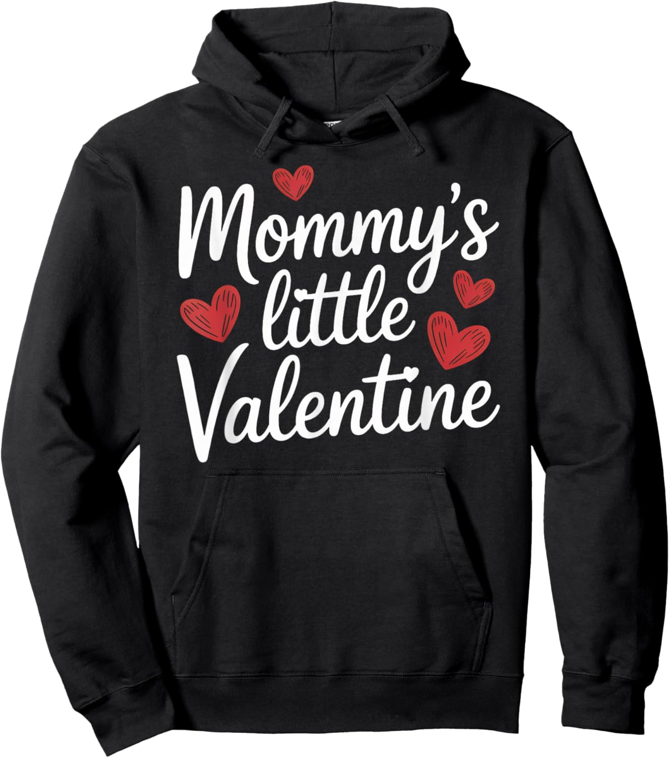 Mommy's Little Valentine Hoodie - Hoodie | Black
