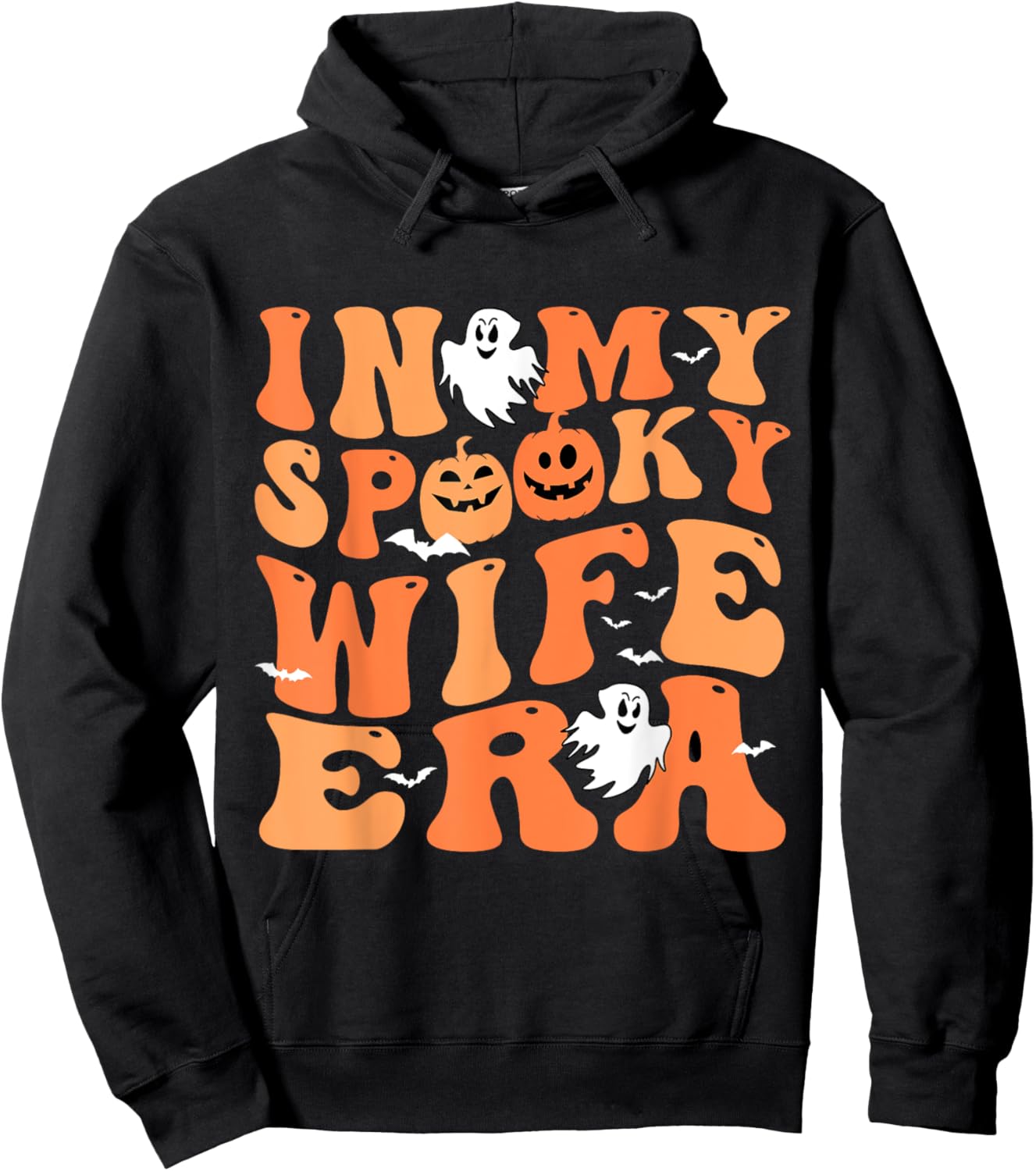 In My Spooky Wife Era Halloween Groovy For Wife Hoodie - Hoodie | Black