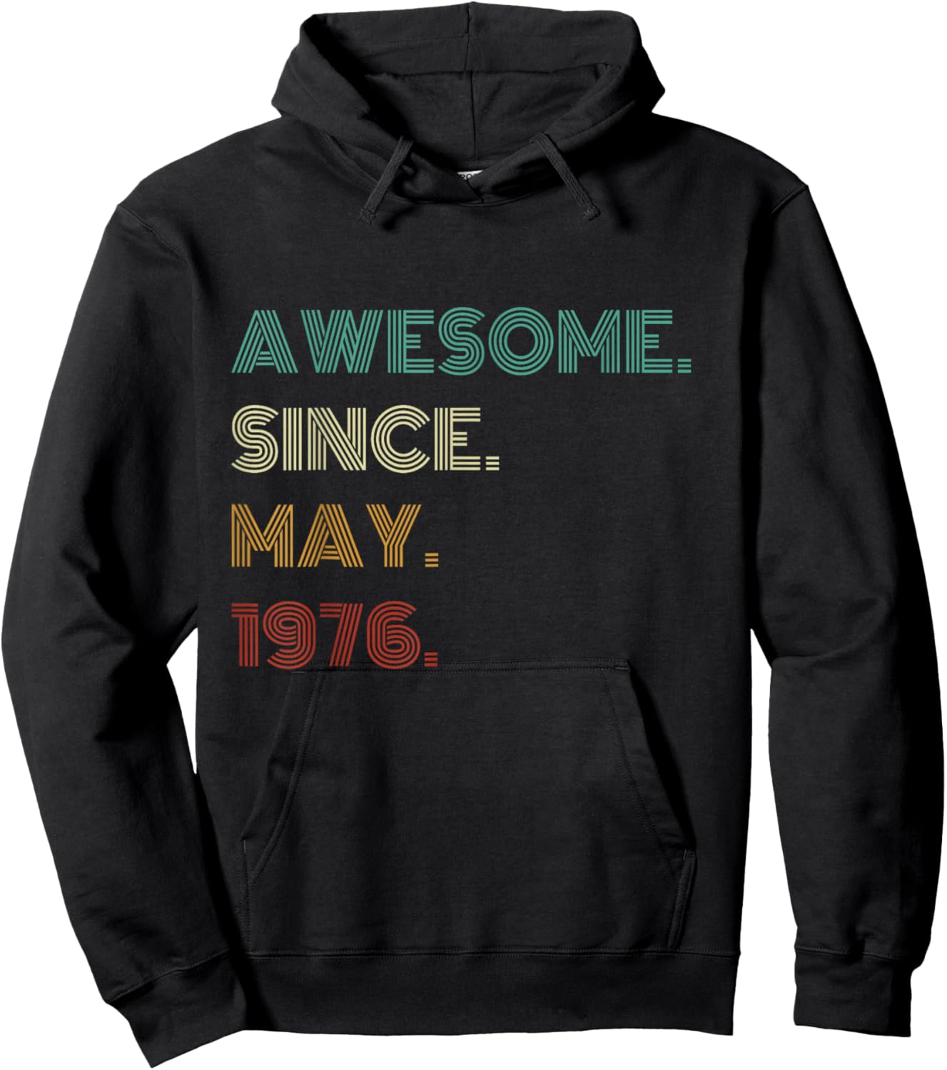50 Years Old Awesome Since May 1976 50th Birthday Hoodie - Hoodie | Black