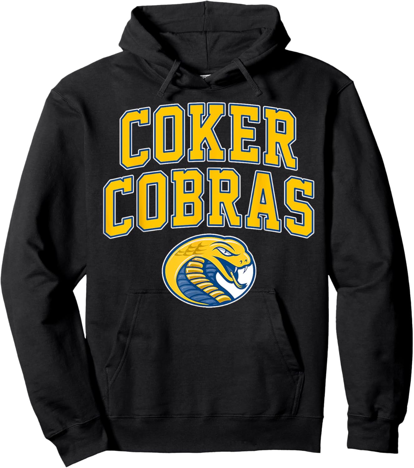 Coker College Cobras Arch Vintage Sports Design Men Women Hoodie - Hoodie | Black