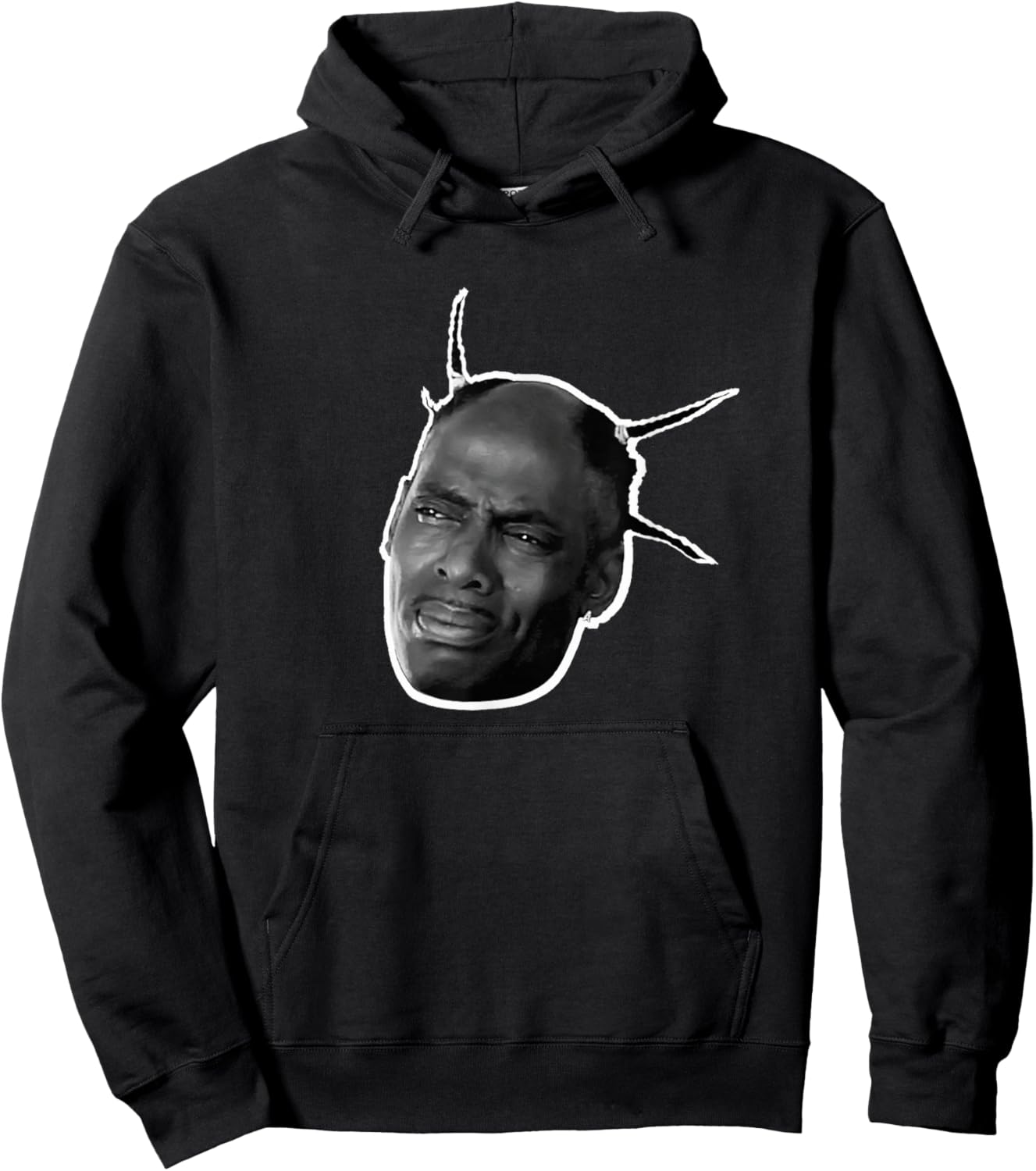 Two Hundred Thousand Dirty COOLIO HEAD - -Adults, Black, Small, Short Sleeve Hoodie - Hoodie | Black