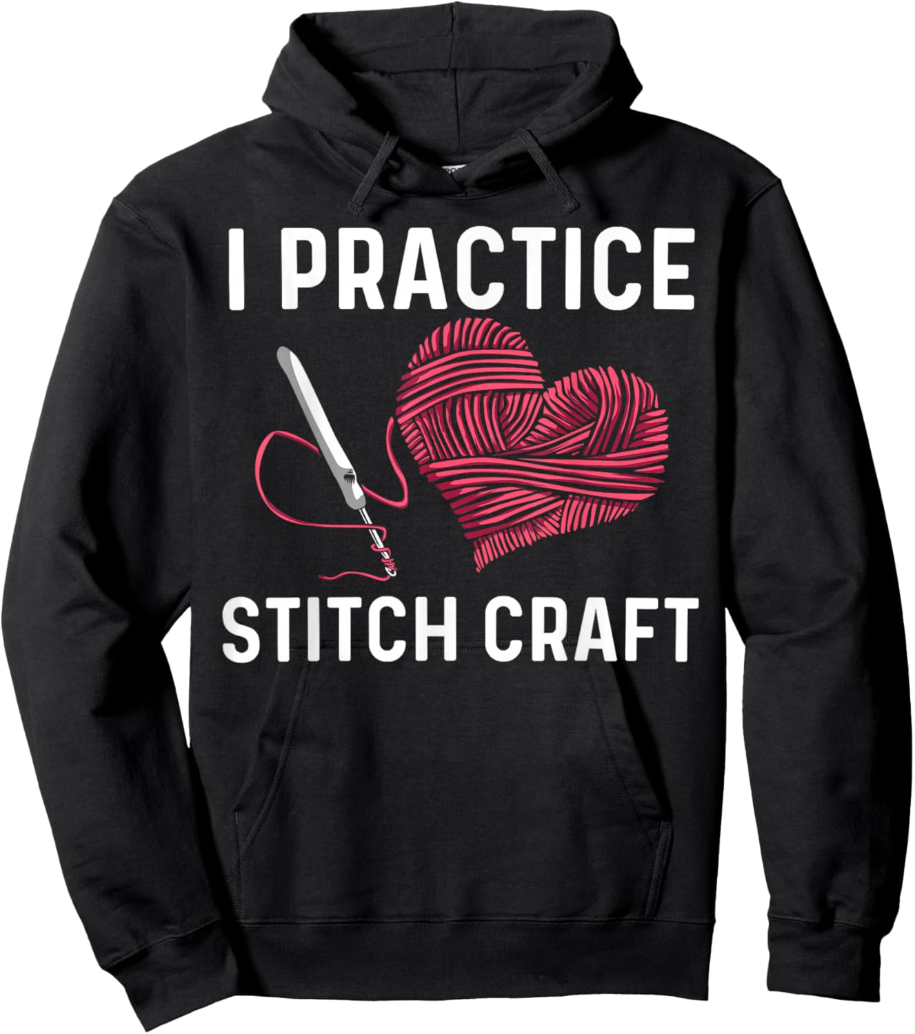 Best Crocheting Art Women Crocheter Crochet Lover Hoodie - Hoodie | Black
