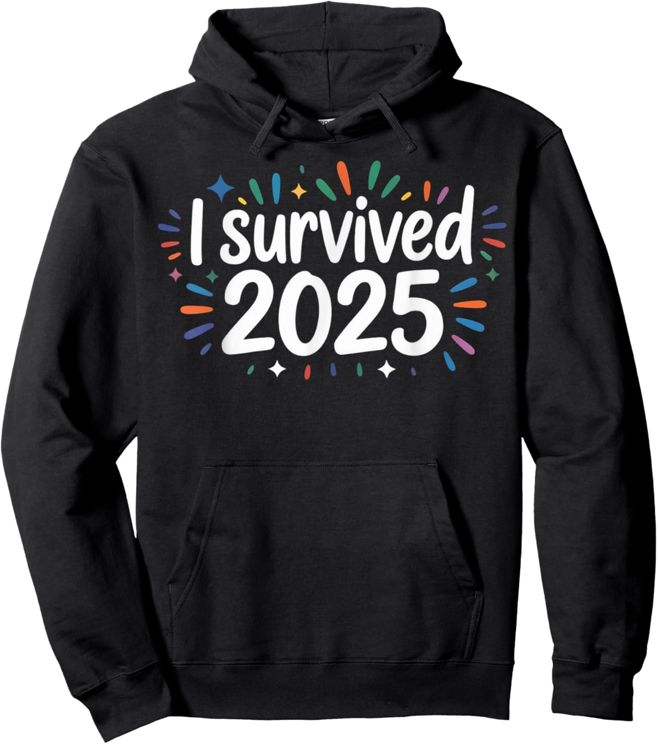 I Survived 2025 Hoodie - Hoodie | Black