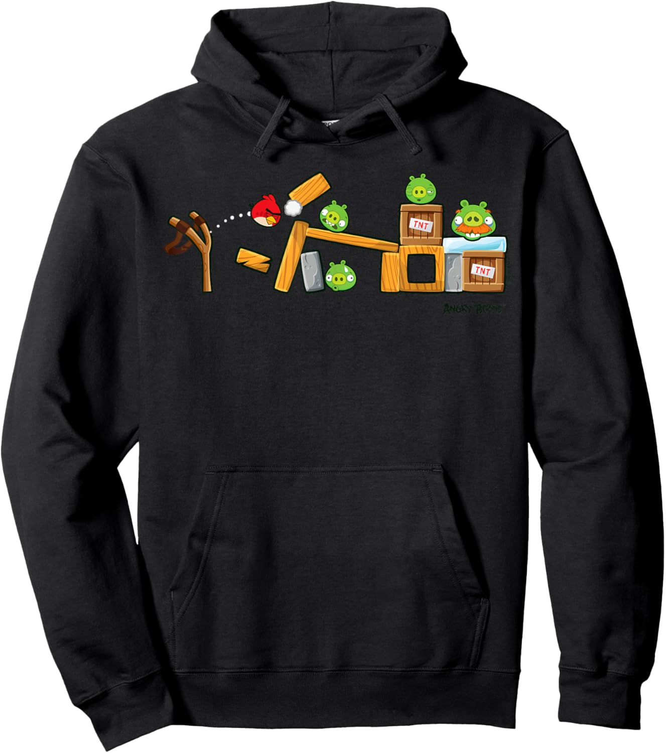 Angry Birds Classic Gameplay Hoodie - Hoodie | Black