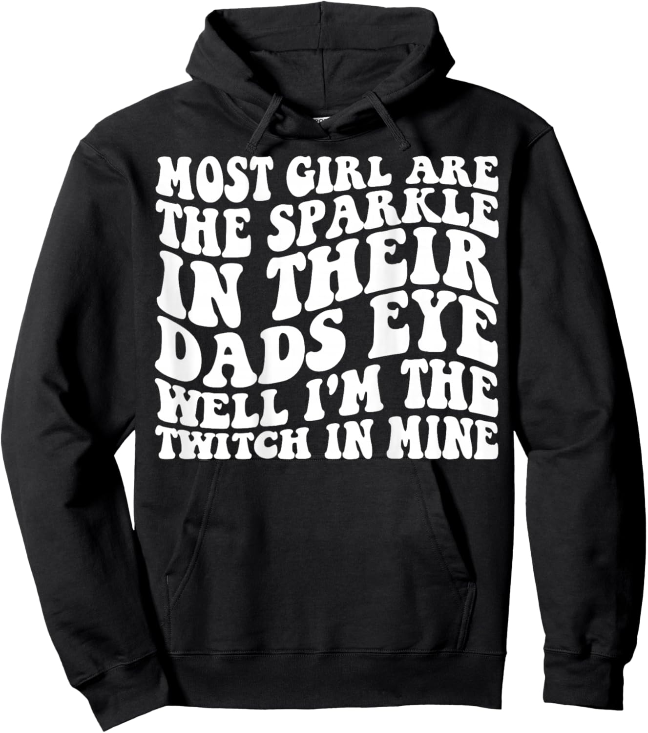 Most Girl are The Sparkle Retro Vintage On Back Hoodie - Hoodie | Black