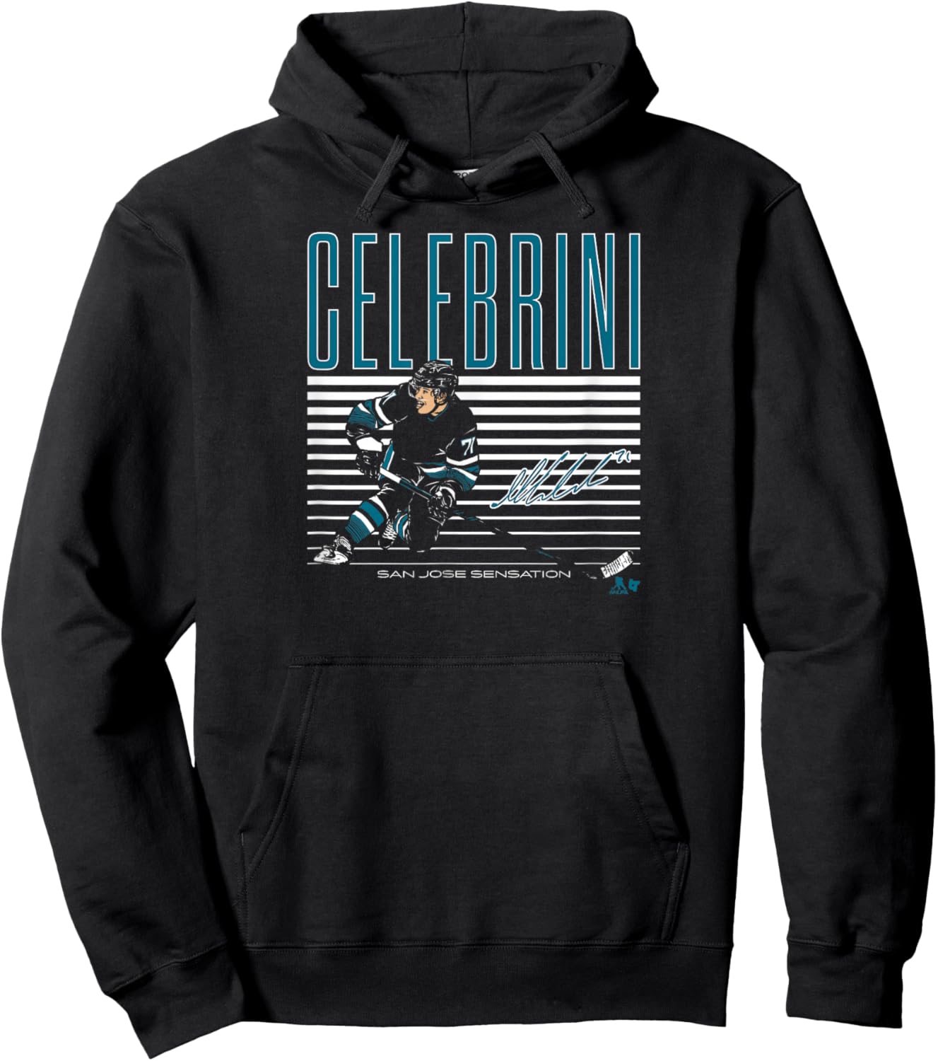 Macklin Celebrini - San Jose Sensation - San Jose Hockey Hoodie - Hoodie | Black