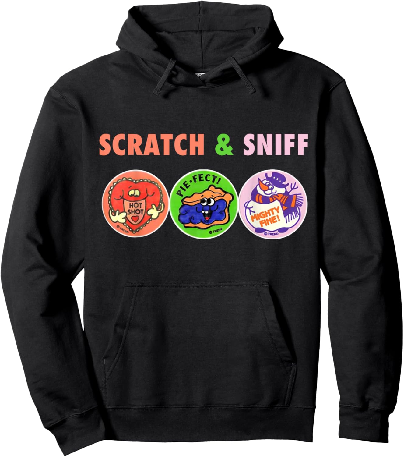Scratch And Sniff Sticker Ice Cream, Scooper Dooper! Vintage Men Women Kids Hoodie - Hoodie | Black