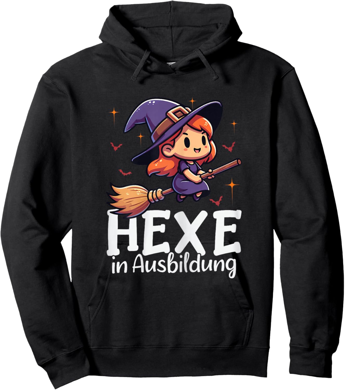 Hexe in Ausbildung Lustiges Halloween Hexen Kostüm Hoodie - Hoodie | Black