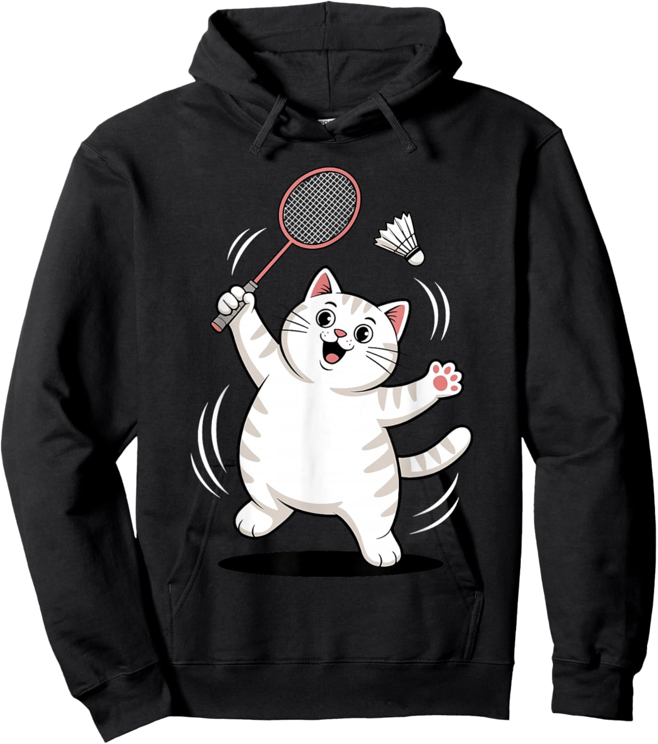 Cool Badminton Art Women Badminton Lover Badminton Hoodie - Hoodie | Black
