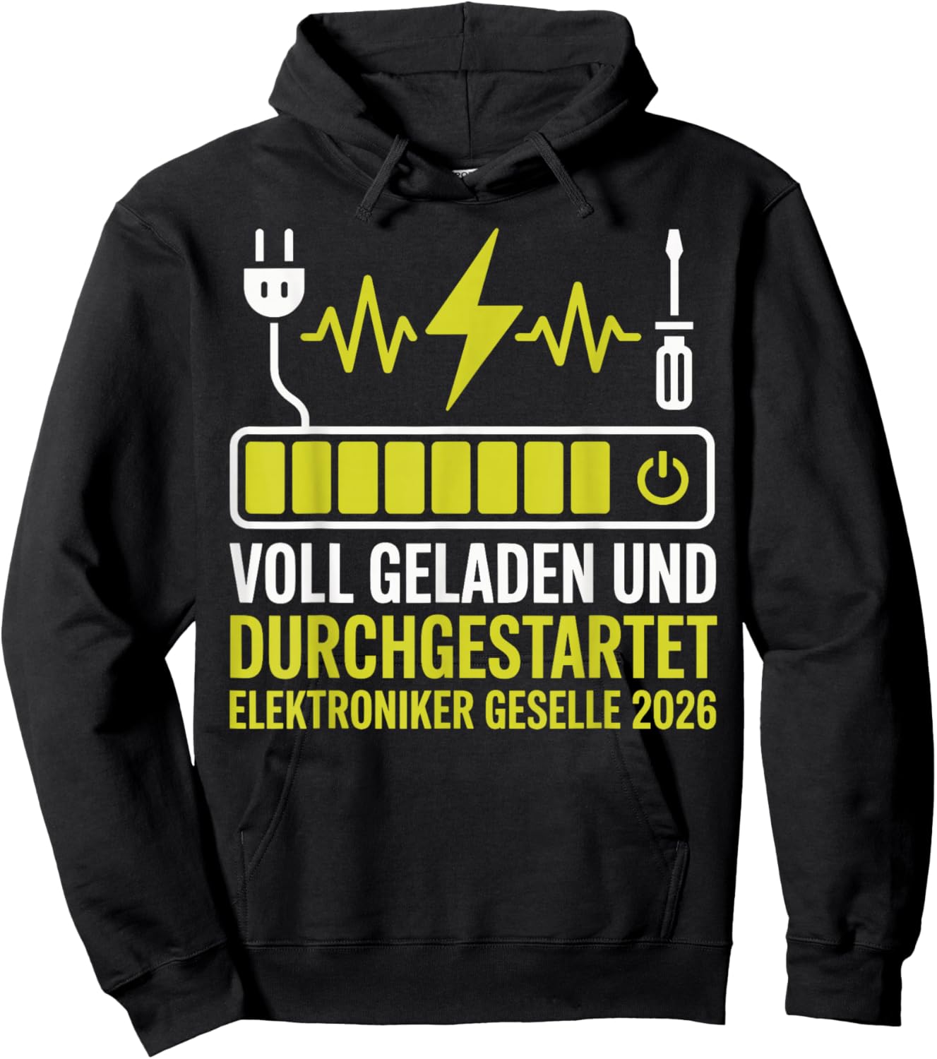 2026 for Electricians Training Passed Companion Test Hoodie - Hoodie | Black