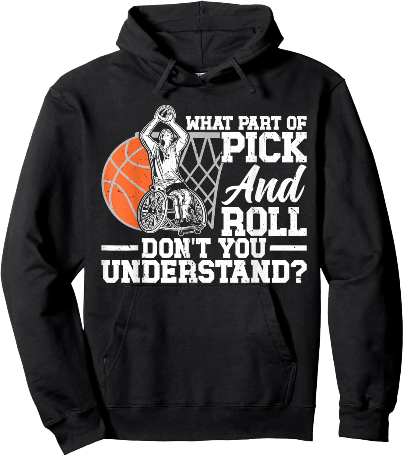 Wheelchair Basketball Hoodie - Hoodie | Black