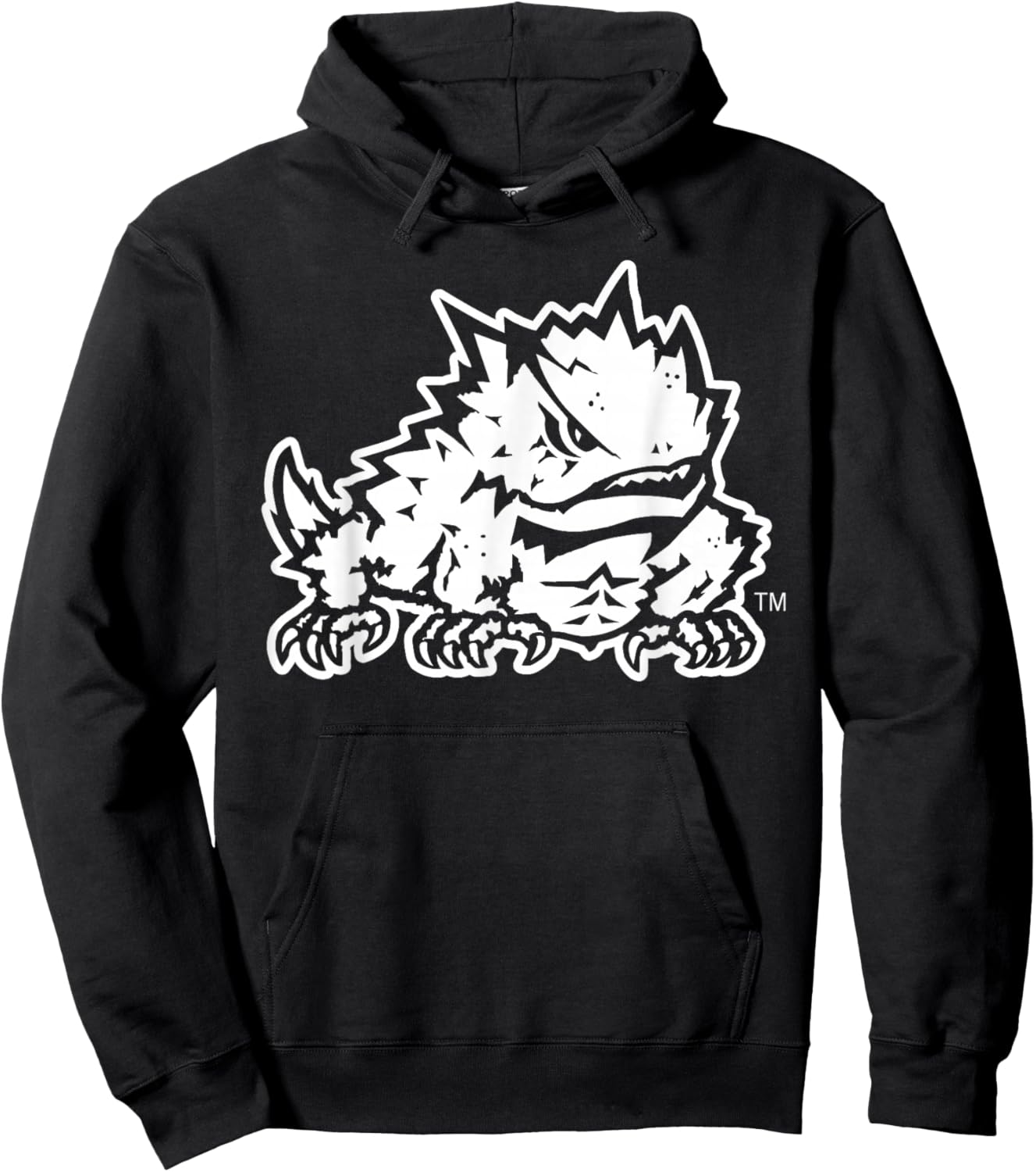 TCU Horned Frogs Two Tone Black Officially Licensed Hoodie - Hoodie | Black