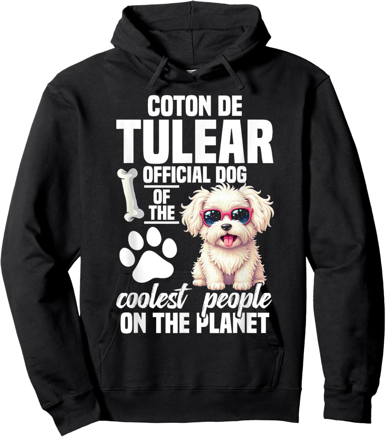 Dog Enthusiast Owner Official Dog Puppy Coton De Tulear Hoodie - Hoodie | Black