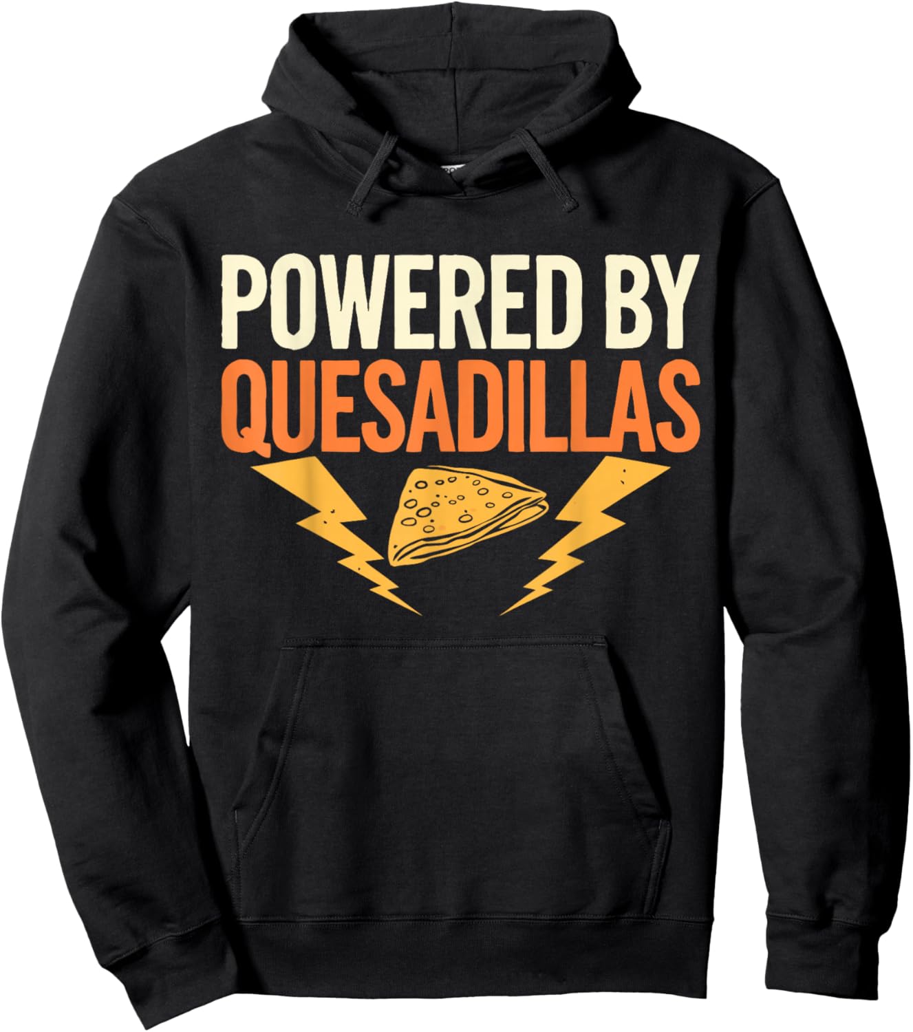 Mexican Food Powered By Quesadillas Hoodie - Hoodie | Black