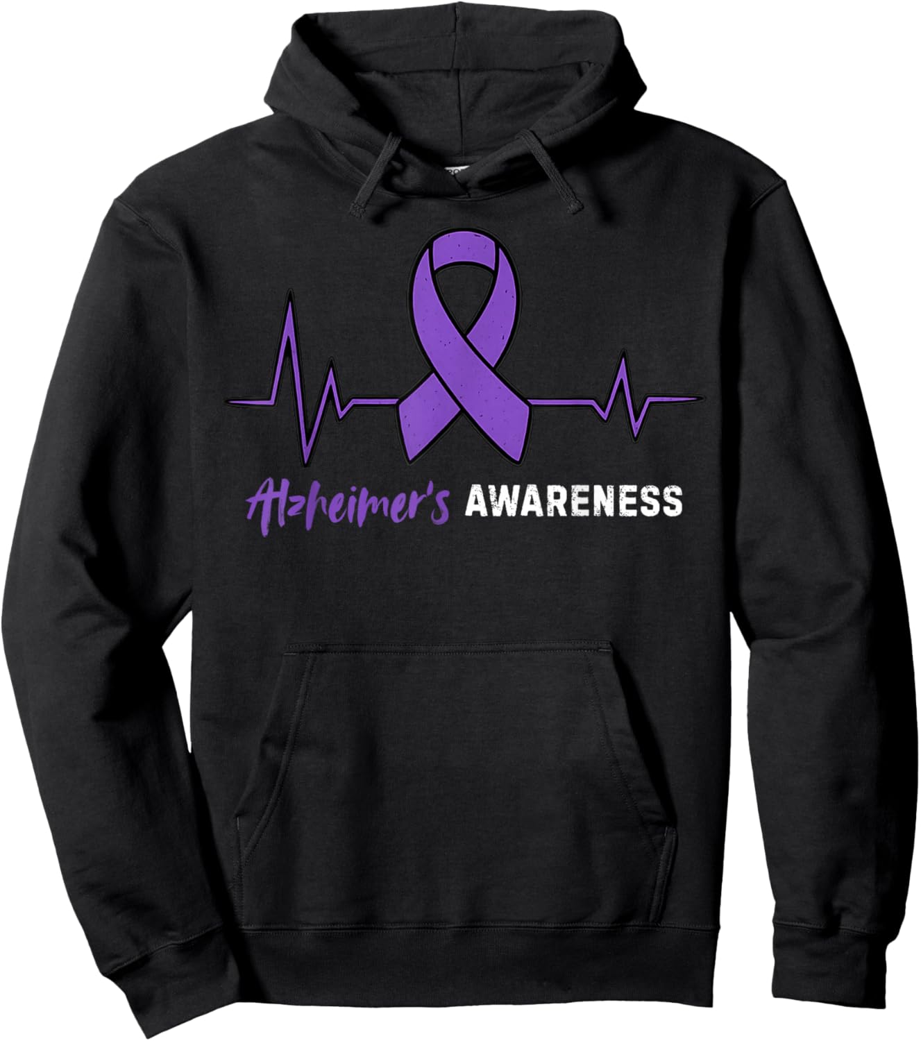 Vintage Alzheimer’s Awareness Hoodie - Hoodie | Black