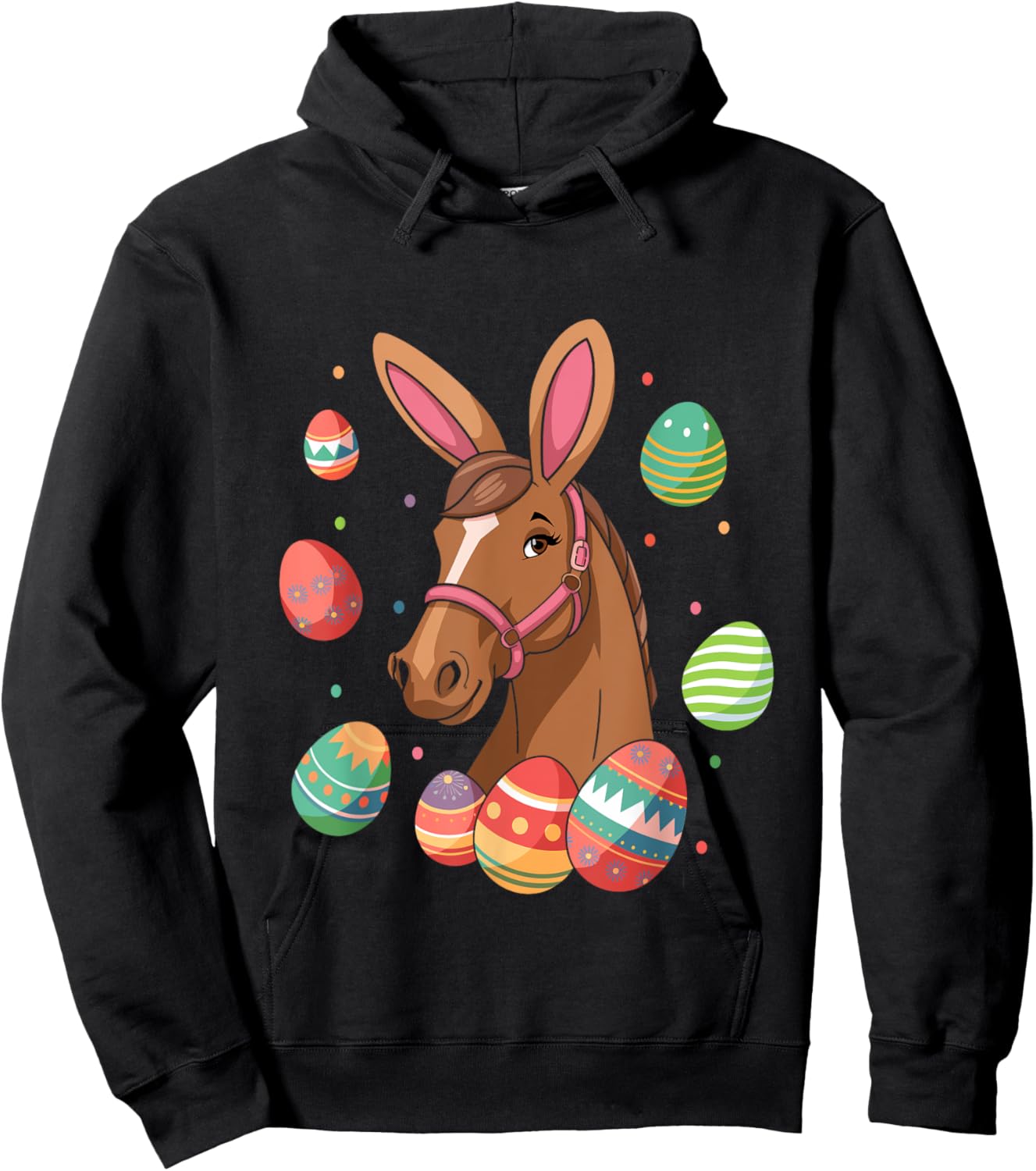 Easter Bunny Horse Easter Day Horse Lover Hoodie - Hoodie | Black