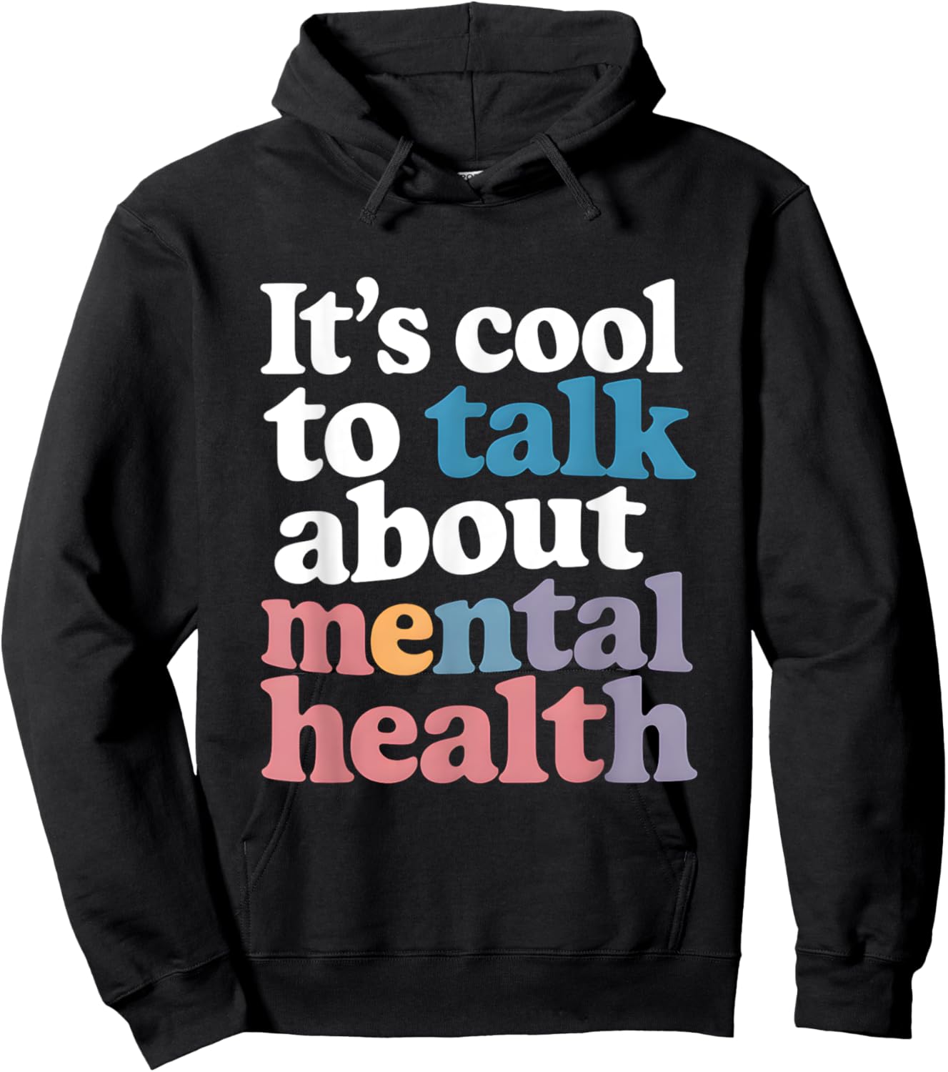 It's Cool To Talk About Mental Health Awareness Therapy Hoodie - Hoodie | Black
