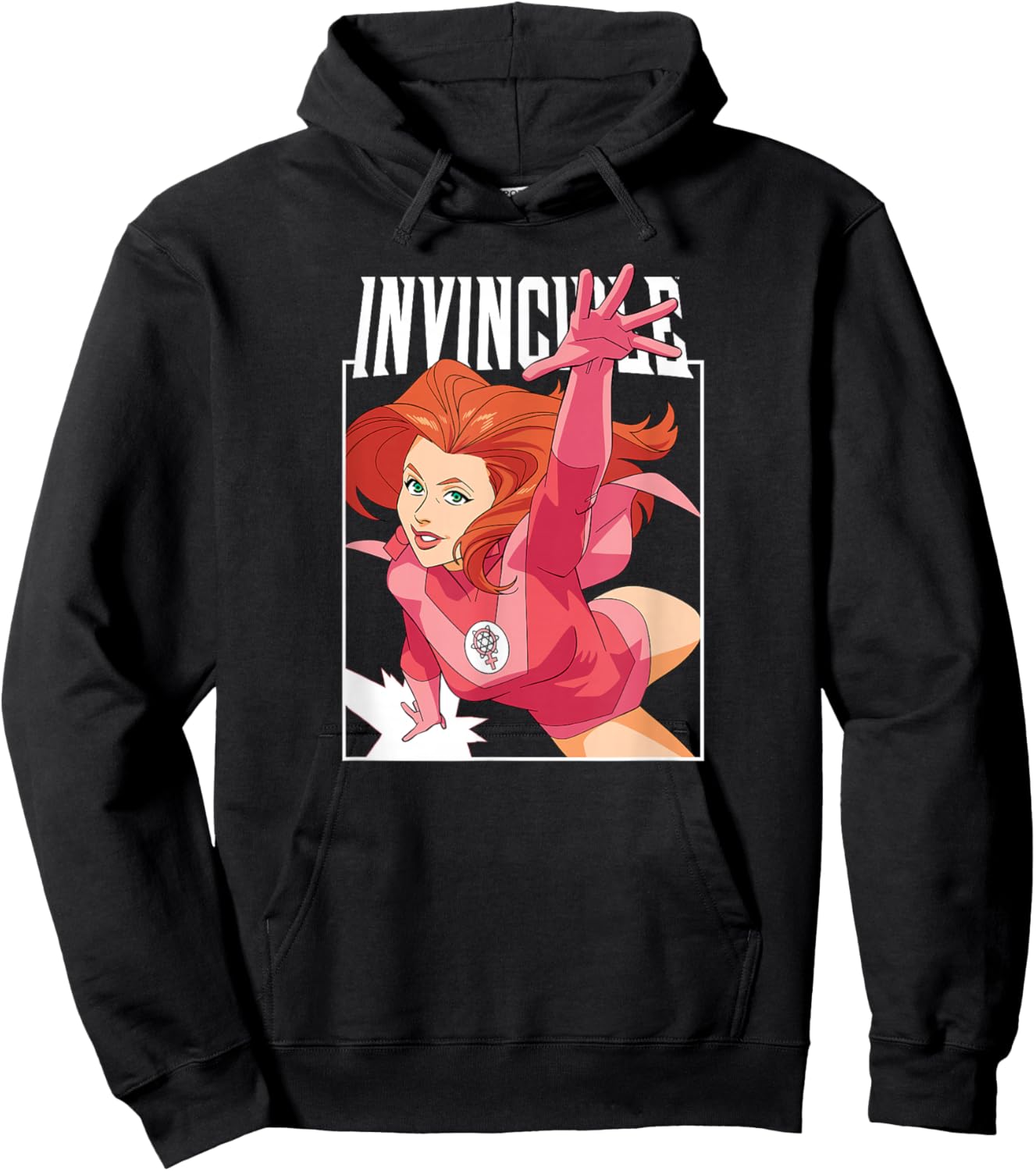 Invincible - Atom Eve Character Logo Hoodie - Hoodie | Black