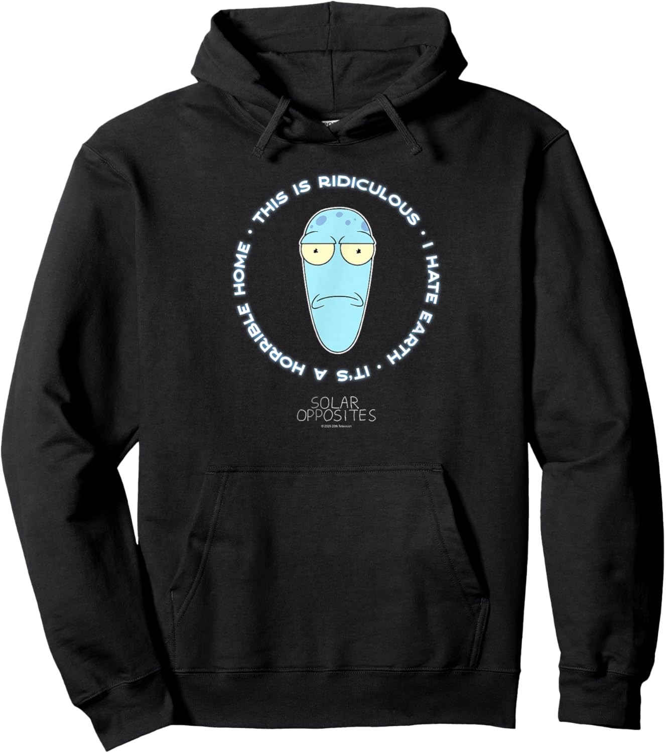 Solar Opposites Korvo I Hate Earth Funny Cartoon Hoodie - Hoodie | Black