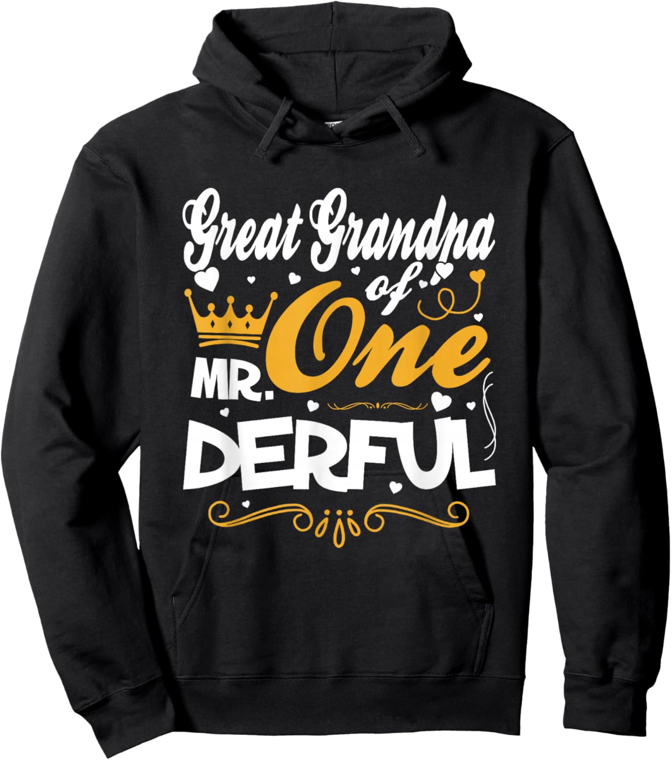 Great Grandpa of Mr Onederful 1st Birthday One-Derful Hoodie - Hoodie | Black