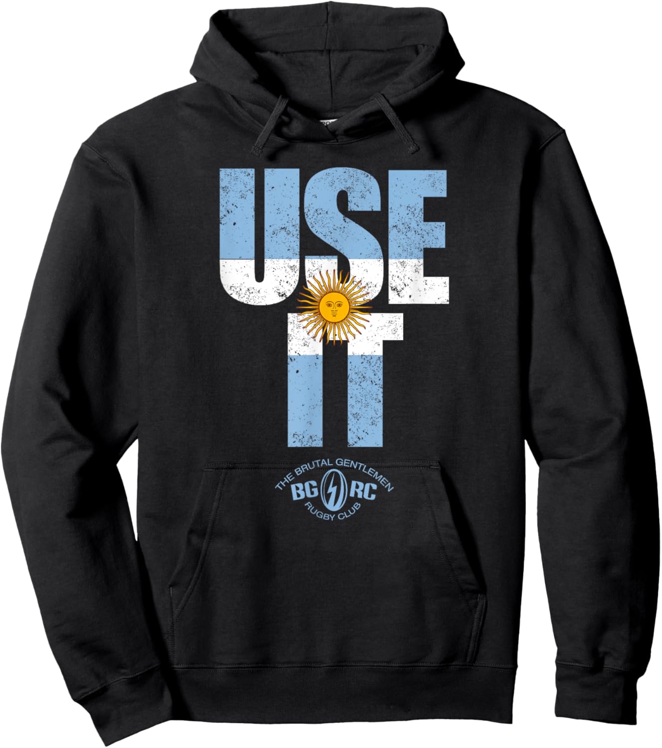 The Brutal Gentlemen Rugby Club USE IT ARG Hoodie - Hoodie | Black