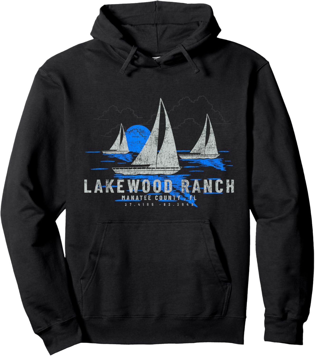 Lakewood Ranch Florida Yachting Souvenir Lakewood Ranch Hoodie - Hoodie | Black