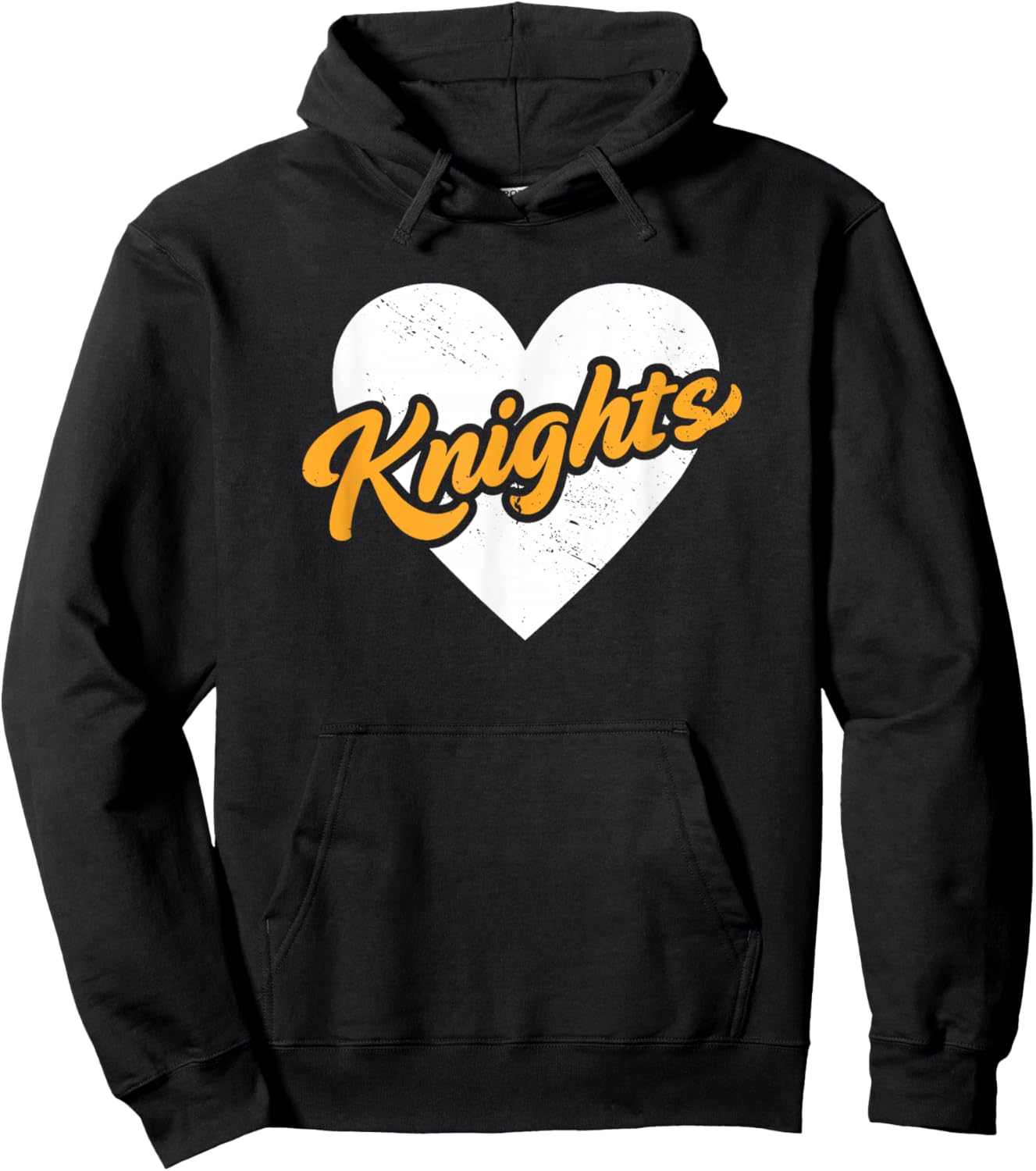 Vintage Knights High School Go Knights Pride Heart Hoodie - Hoodie | Black